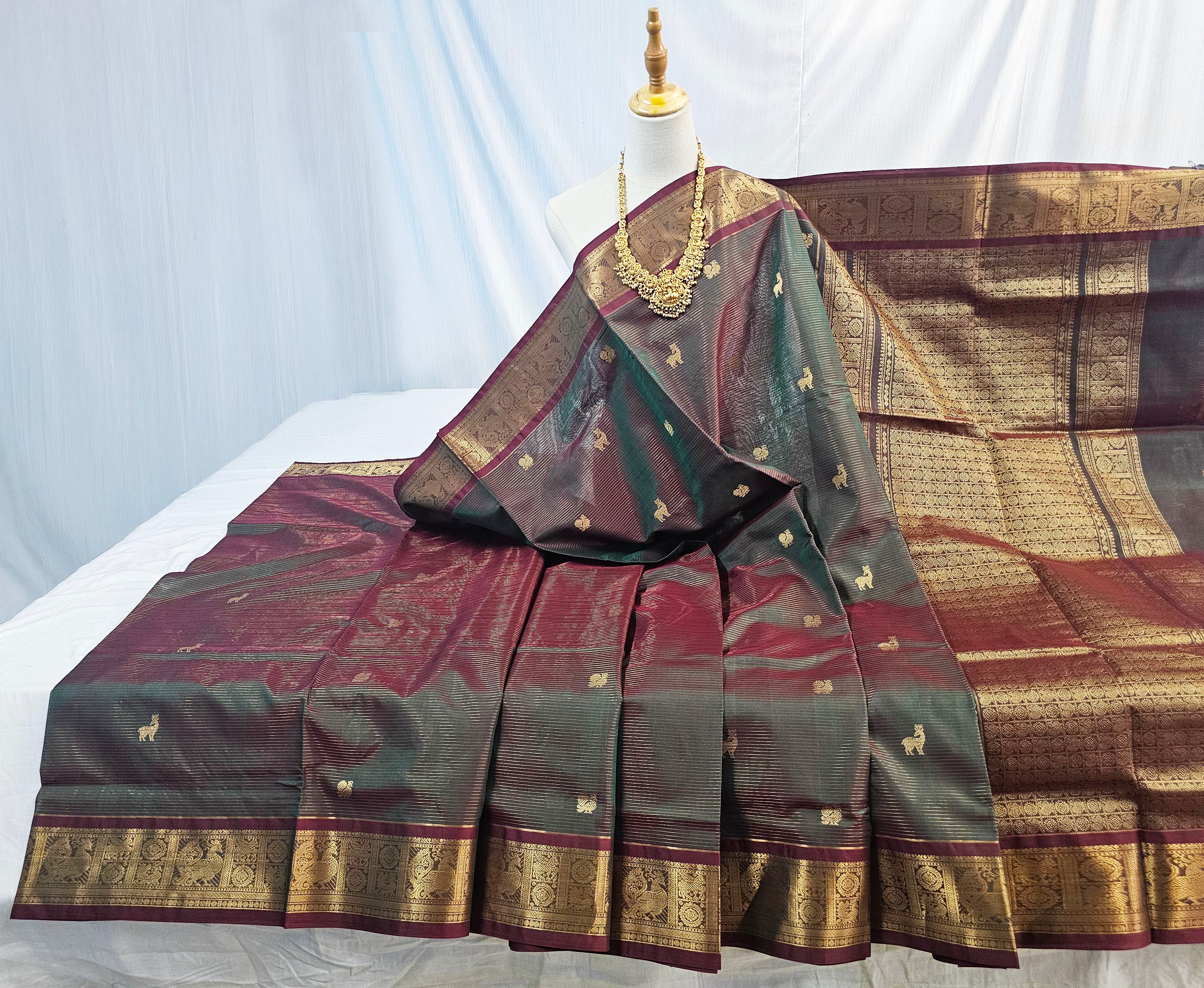 Kanchipuram Pure Silk Cotton Saree