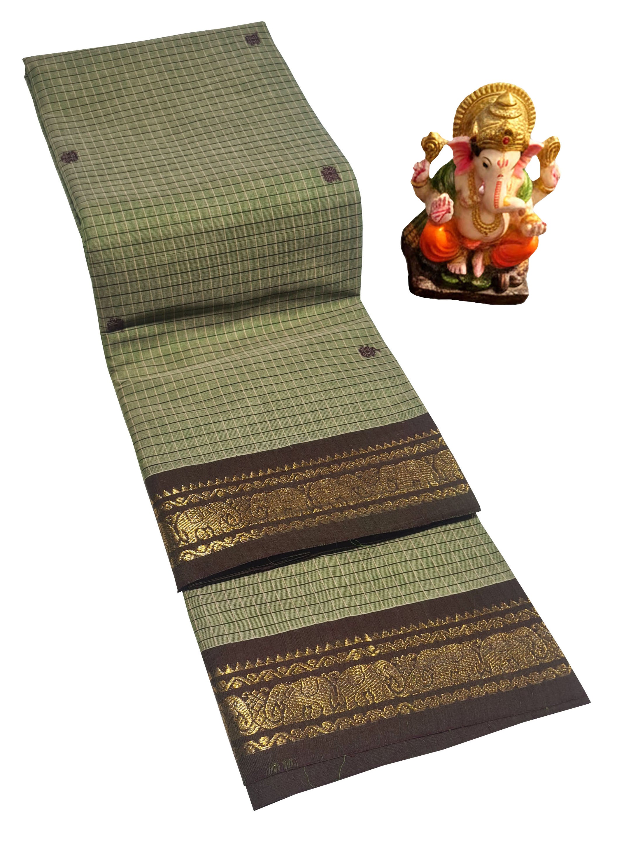 Kanchipuram Agarlic Cotton Sarees