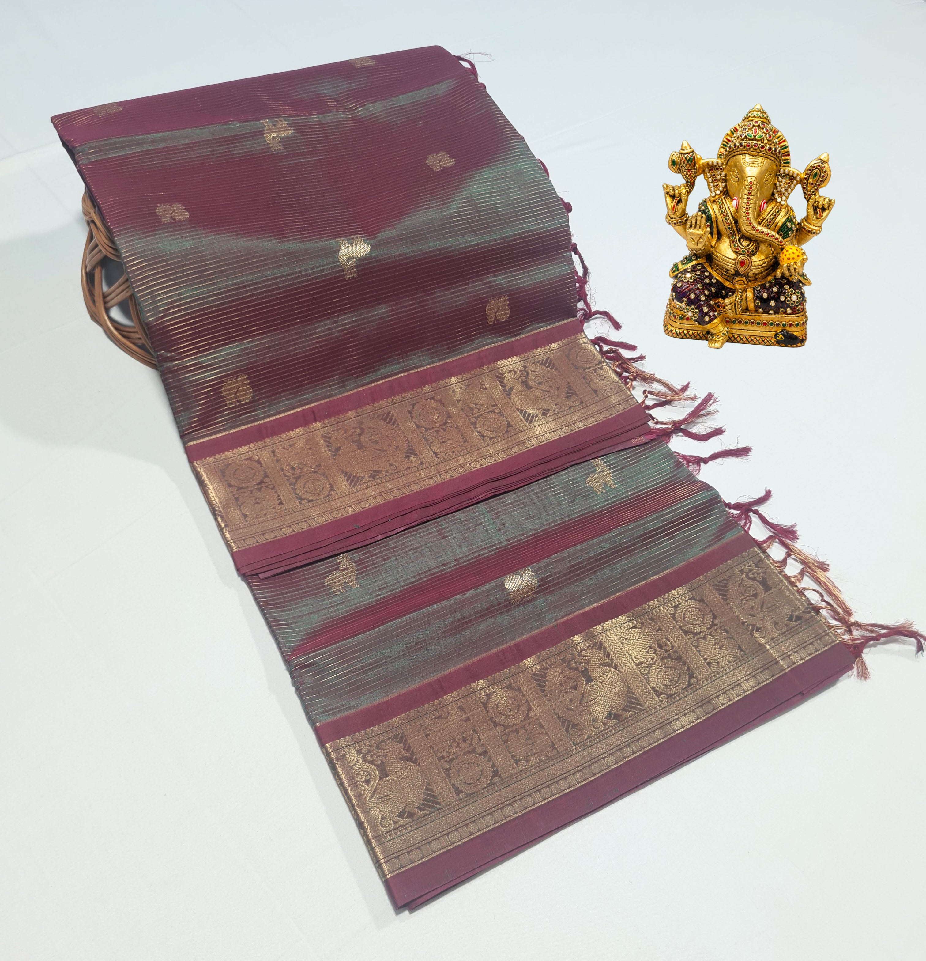 Kanchipuram Pure Silk Cotton Saree