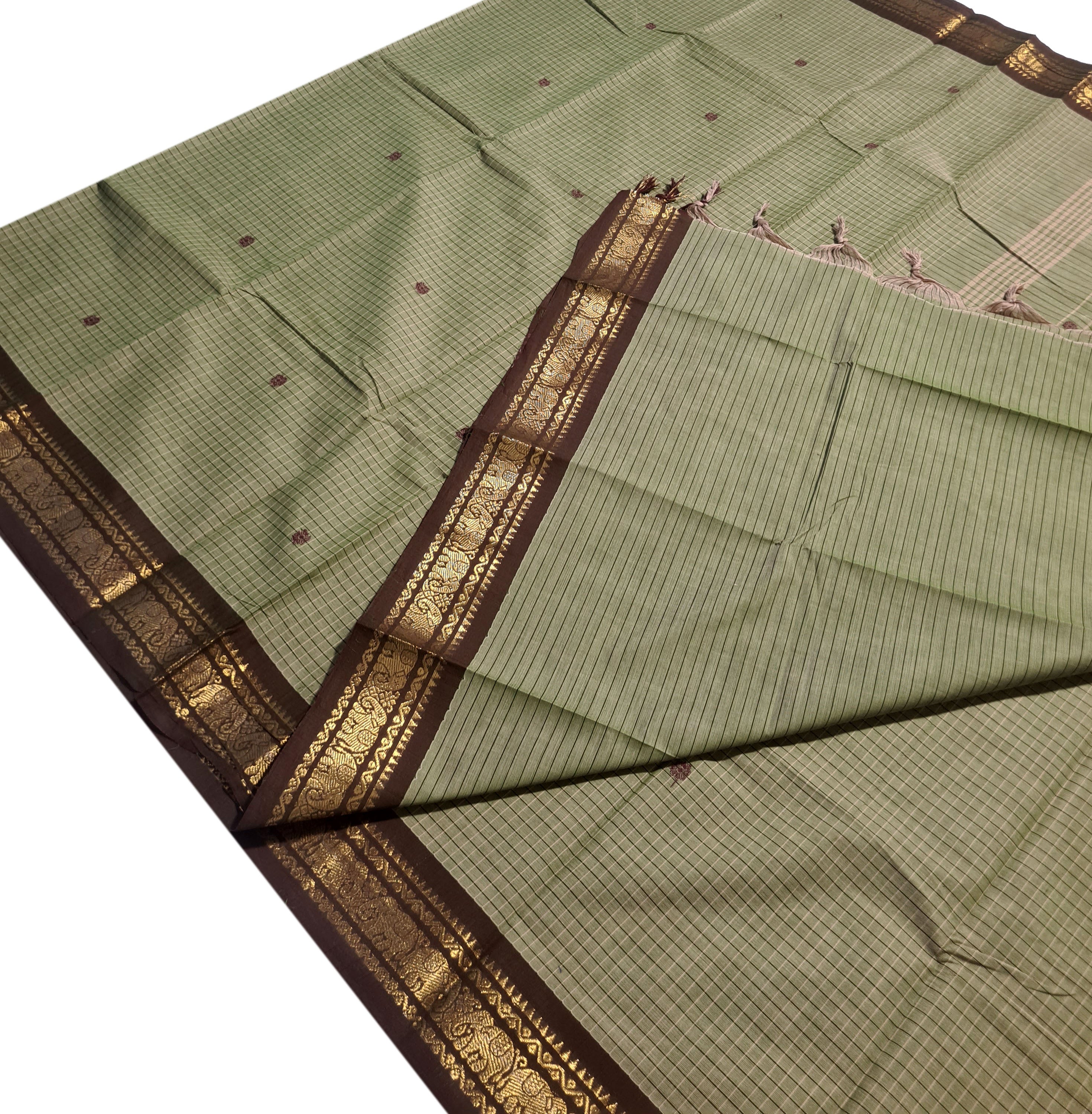Kanchipuram Agarlic Cotton Sarees