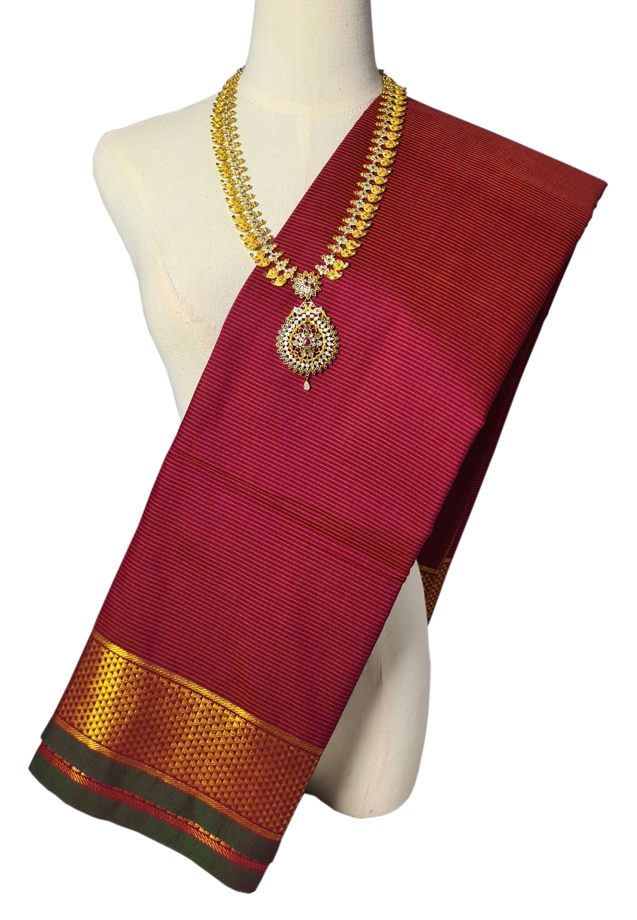 Vairaoosi Agarlic Cotton Silk Sarees