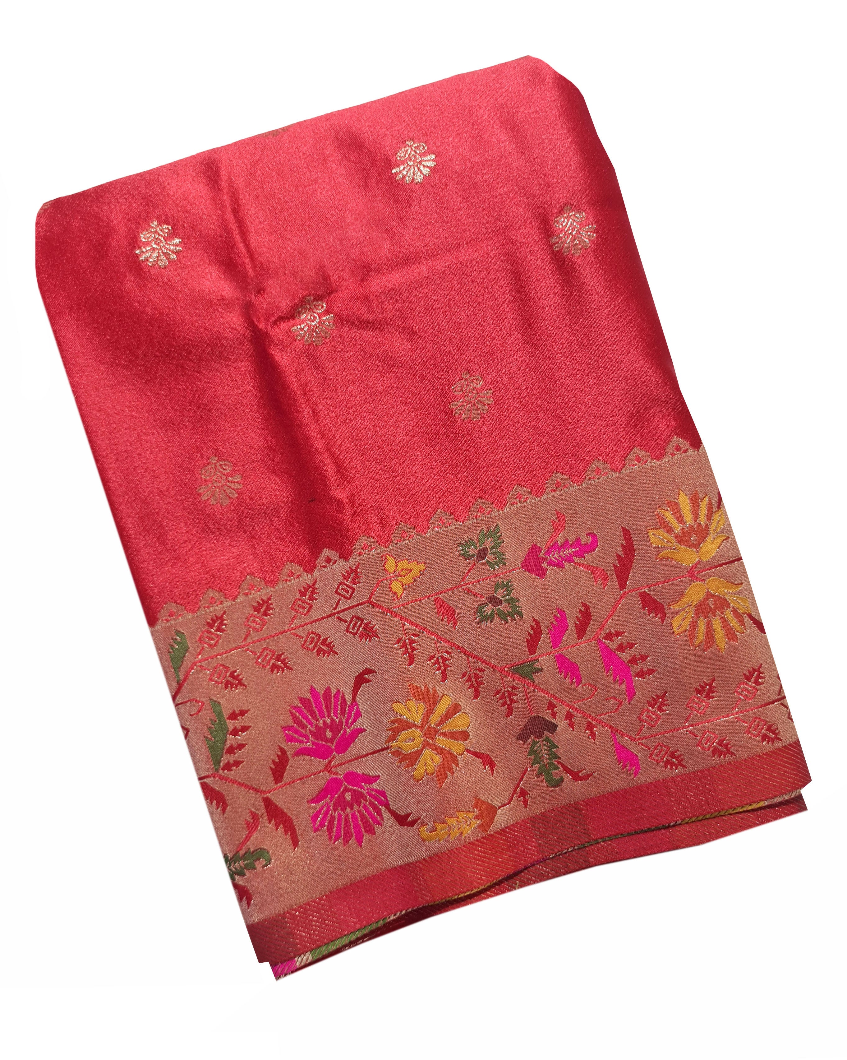 Bengaluru Crape Antic Silk Meena Sarees