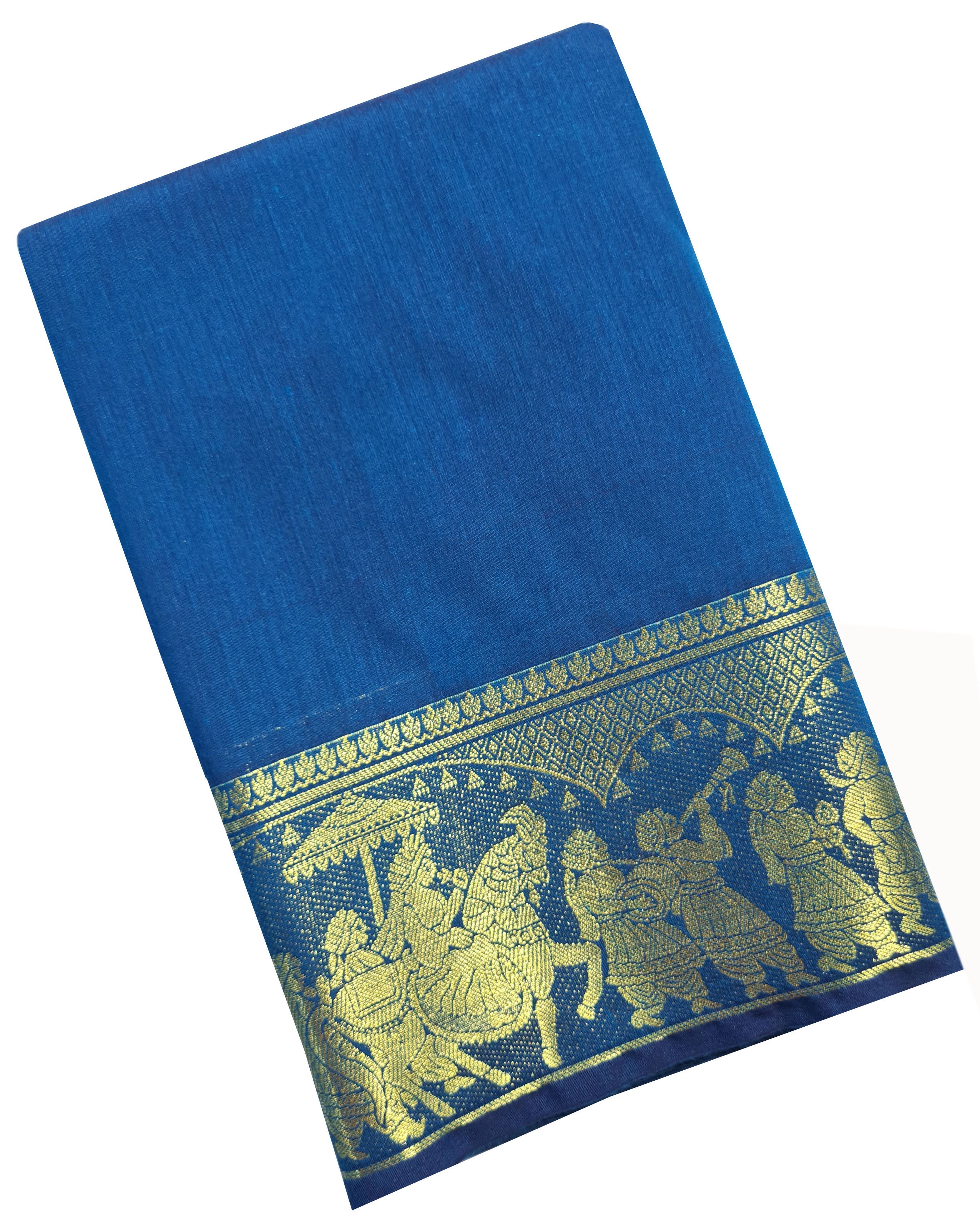 Palladium border Agarlic Cotton Silk Sarees