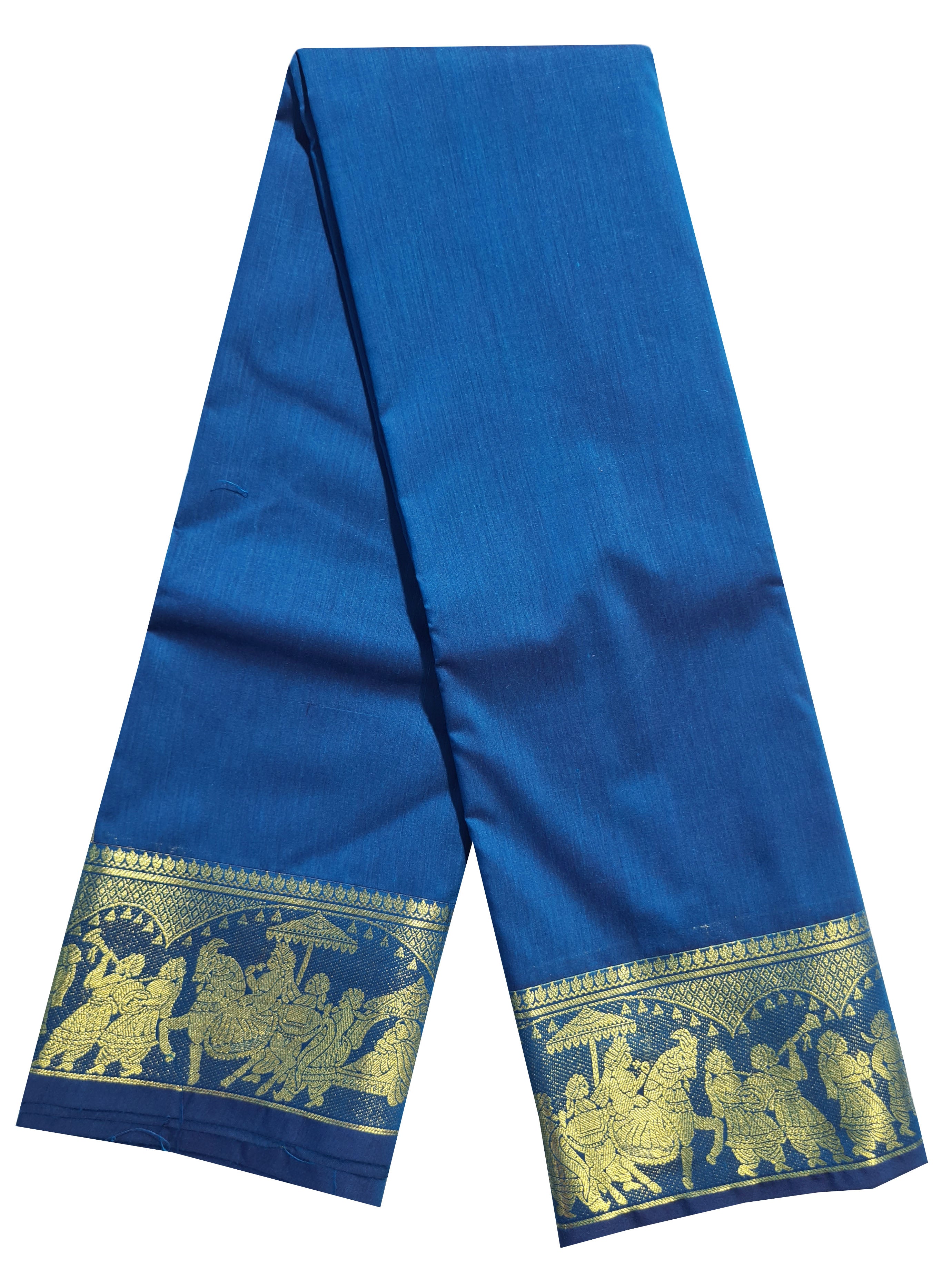 Palladium border Agarlic Cotton Silk Sarees