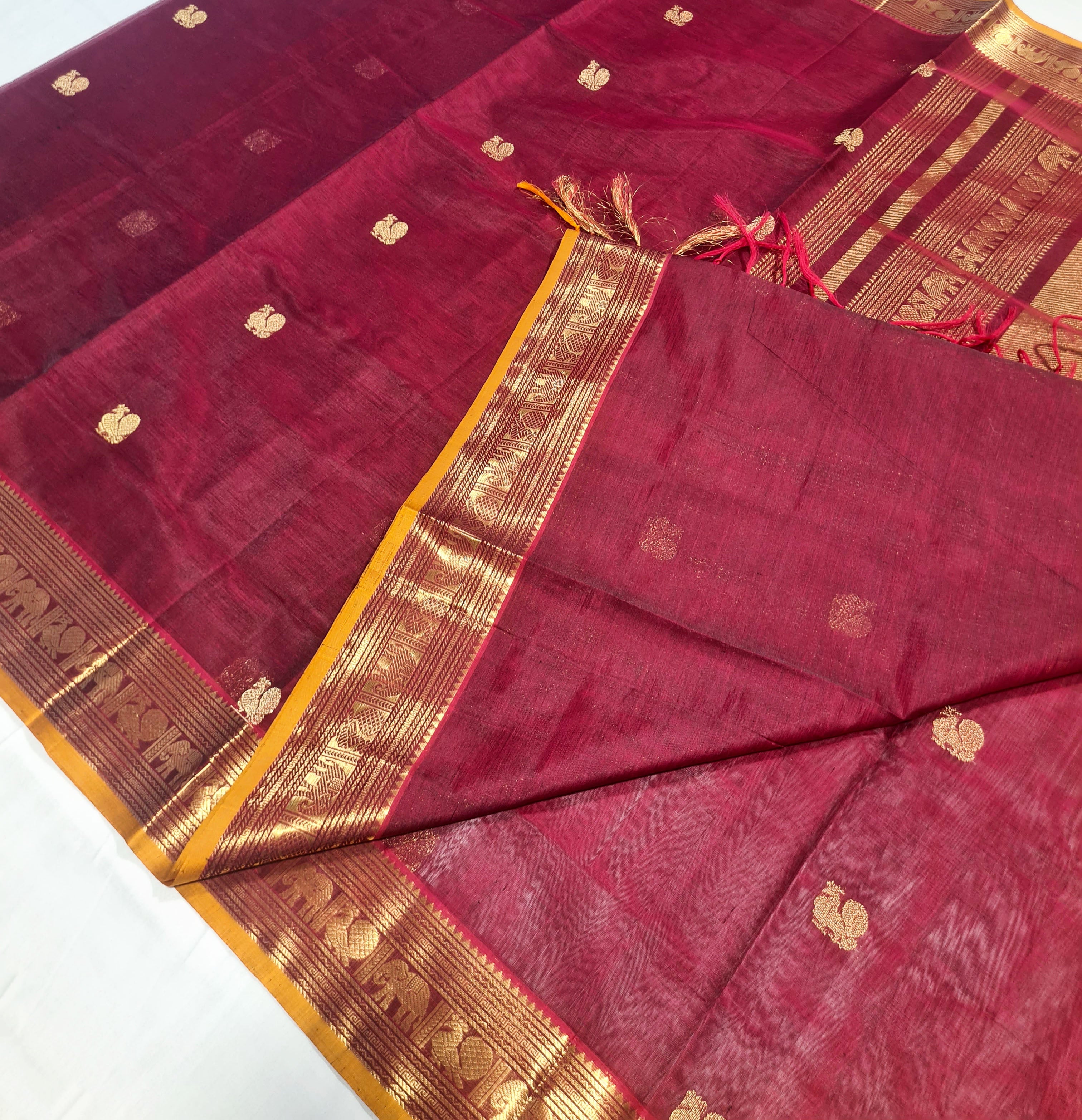 Kanchipuram Pure Silk Cotton Saree