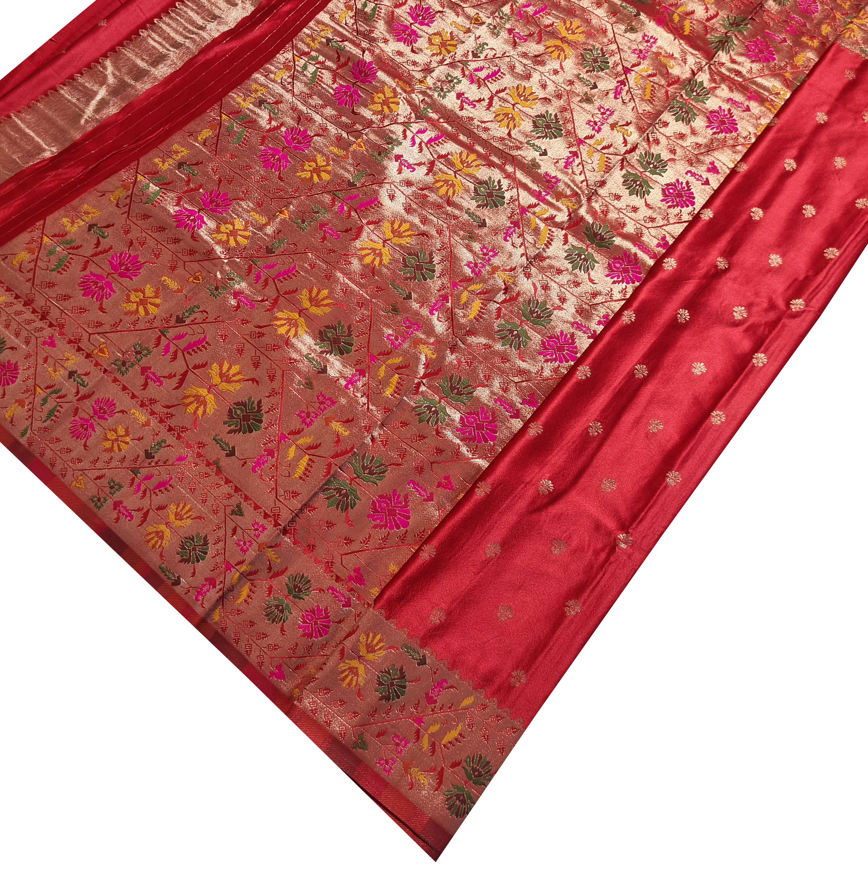 Bengaluru Crape Antic Silk Meena Sarees