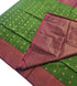Kanchi Vegan Silk Saree With Contrast Blouse and Rich Jari Pallu