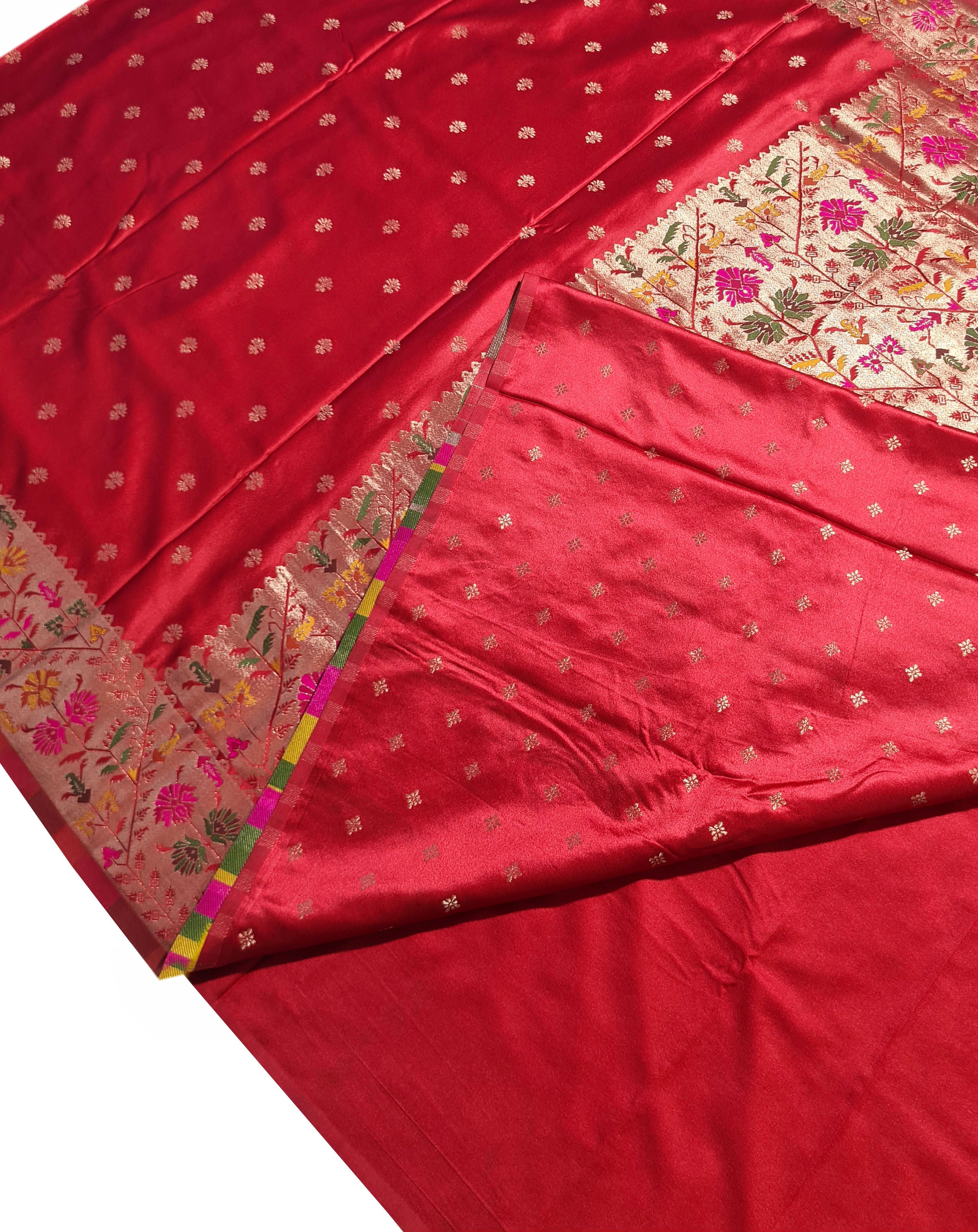 Bengaluru Crape Antic Silk Meena Sarees