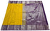 Kanchi Vegan Silk Saree With Contrast Blouse and Rich Jari Pallu