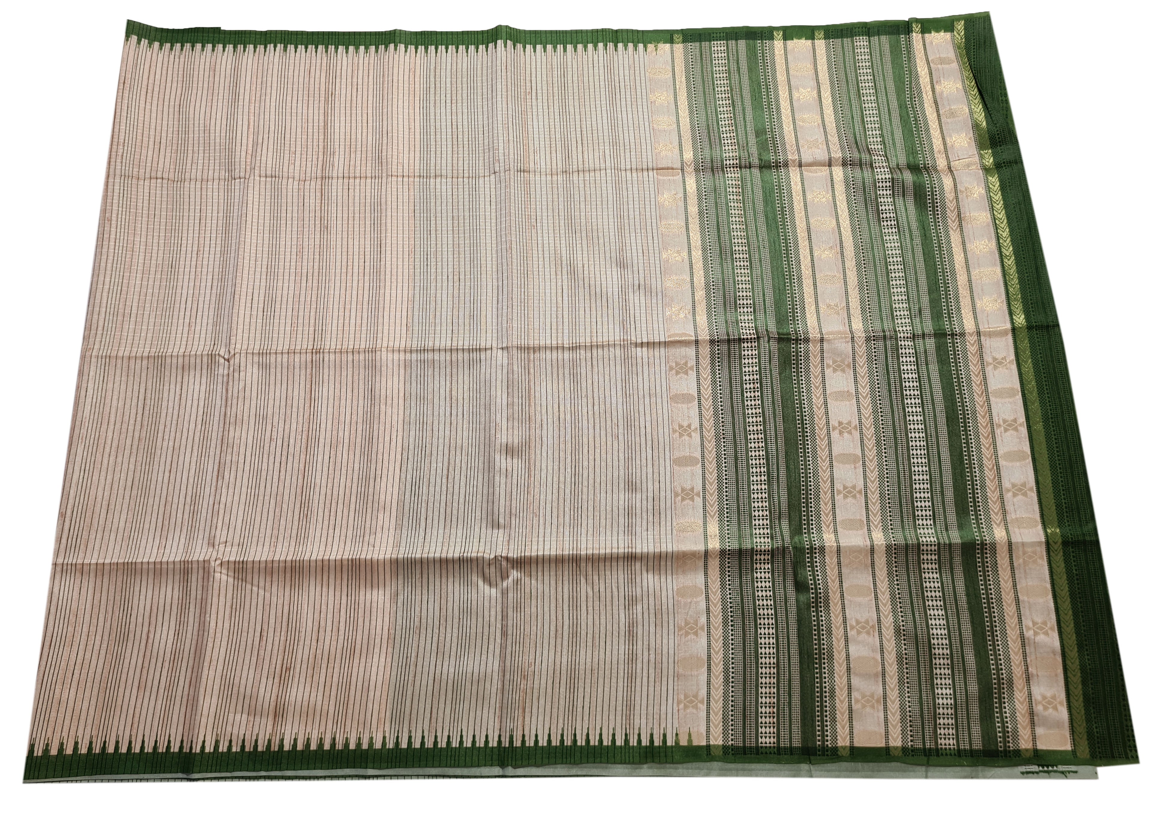 Semi Tussar Antic Design Sarees