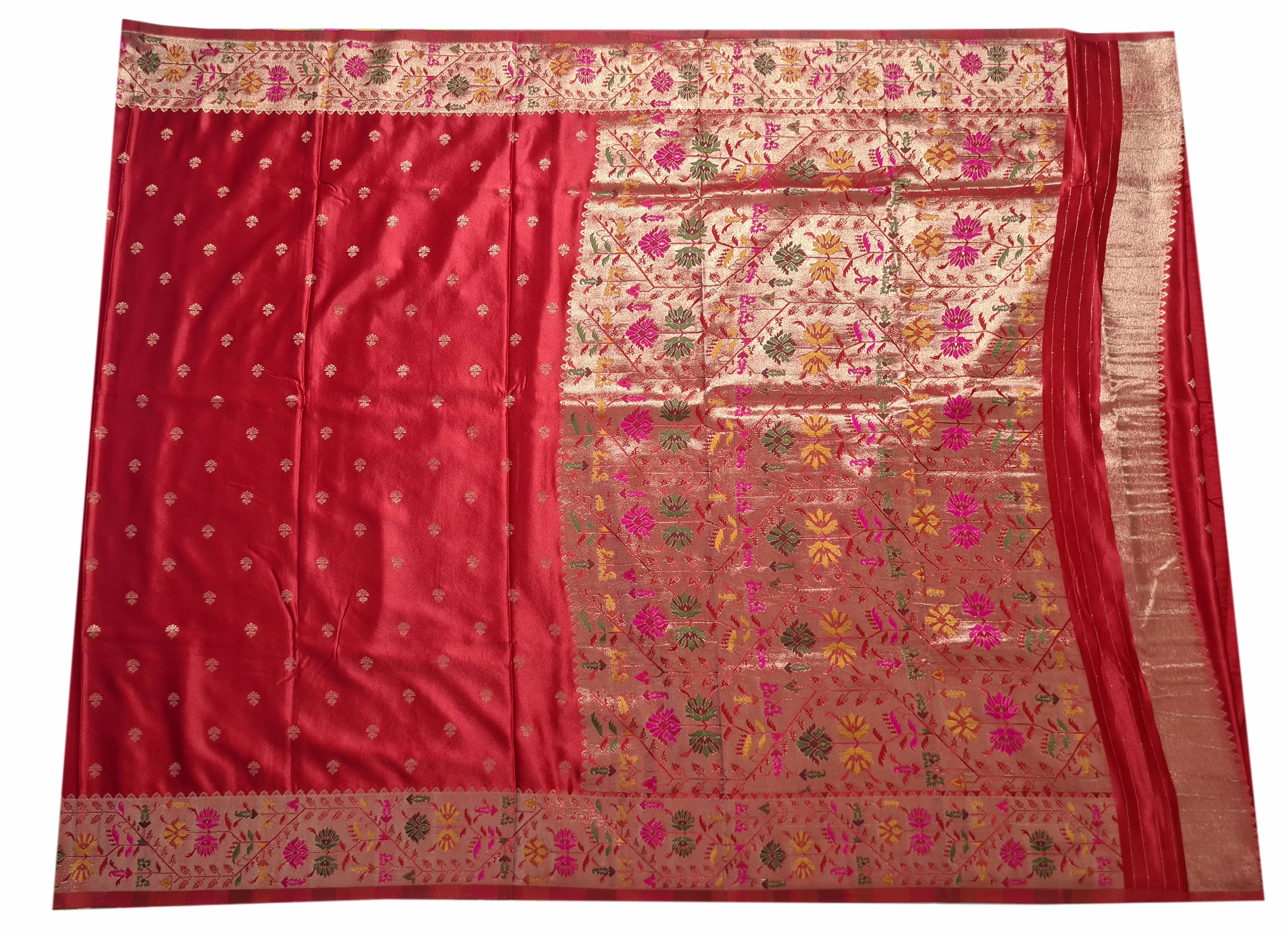 Bengaluru Crape Antic Silk Meena Sarees