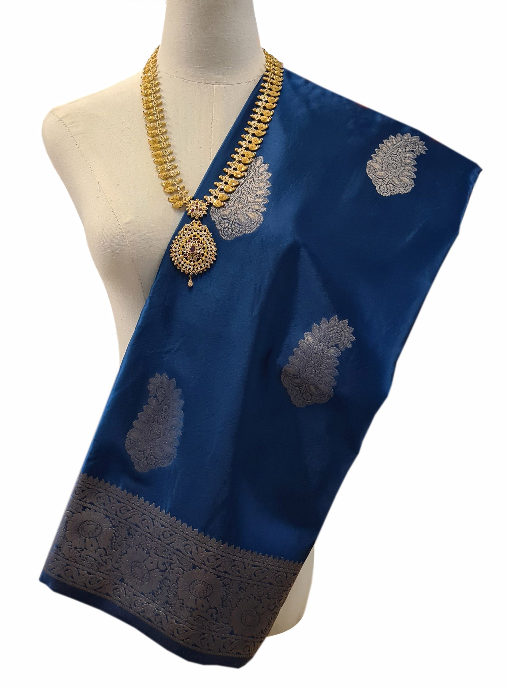 Bengaluru Crape Antic Silk Meena Sarees