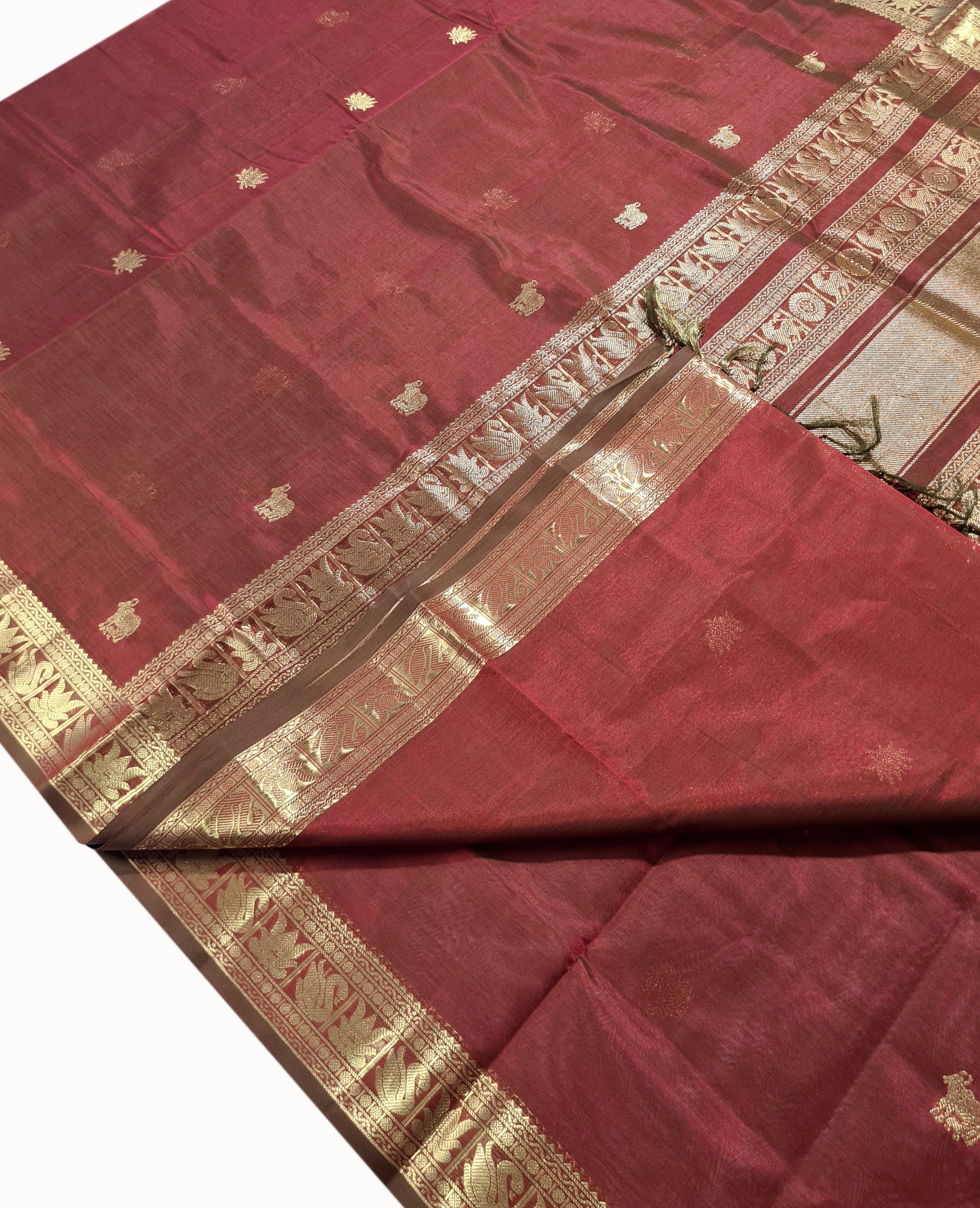 Kanchipuram Pure Silk Cotton Saree