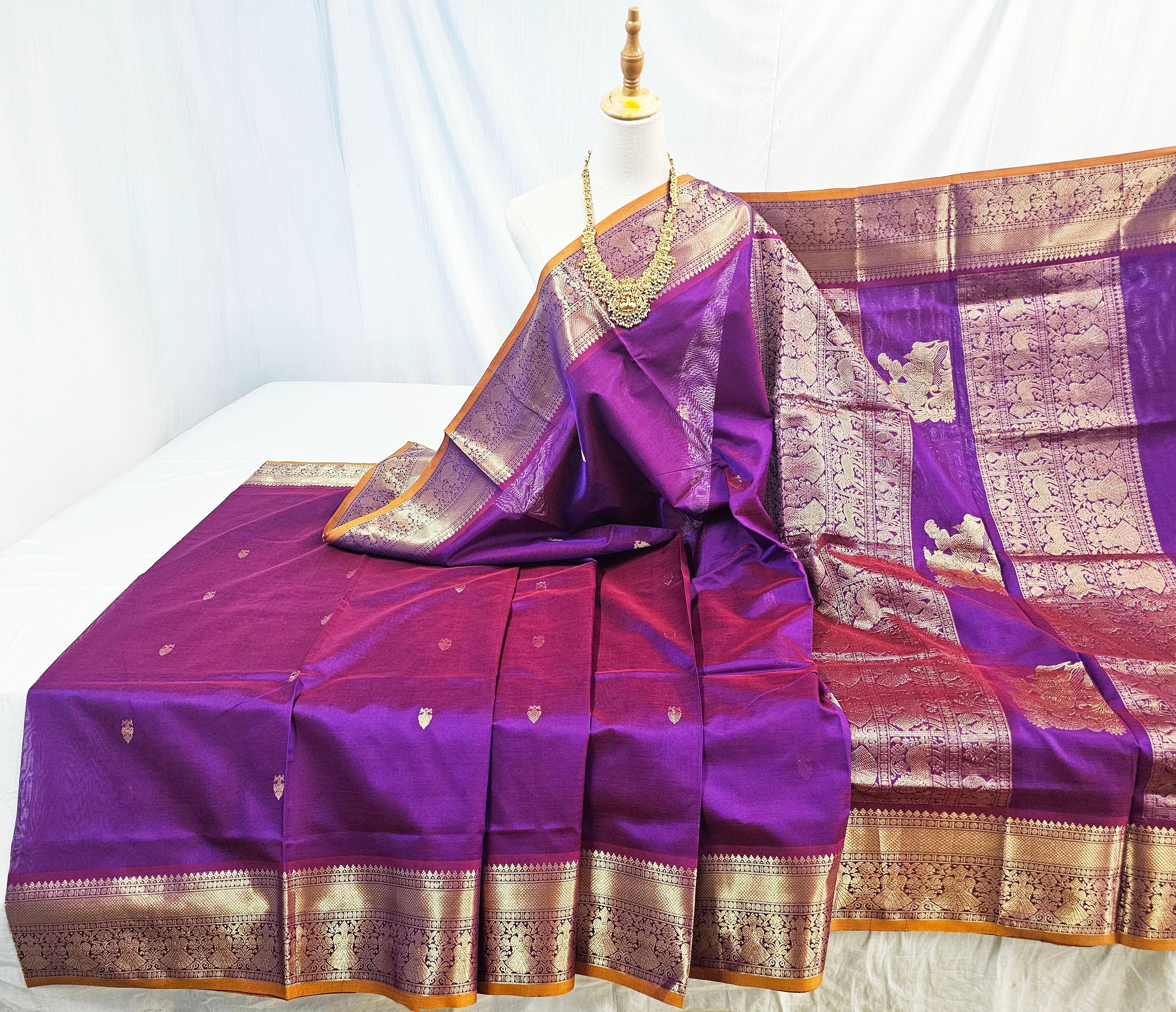 Kanchipuram Pure Silk Cotton Saree