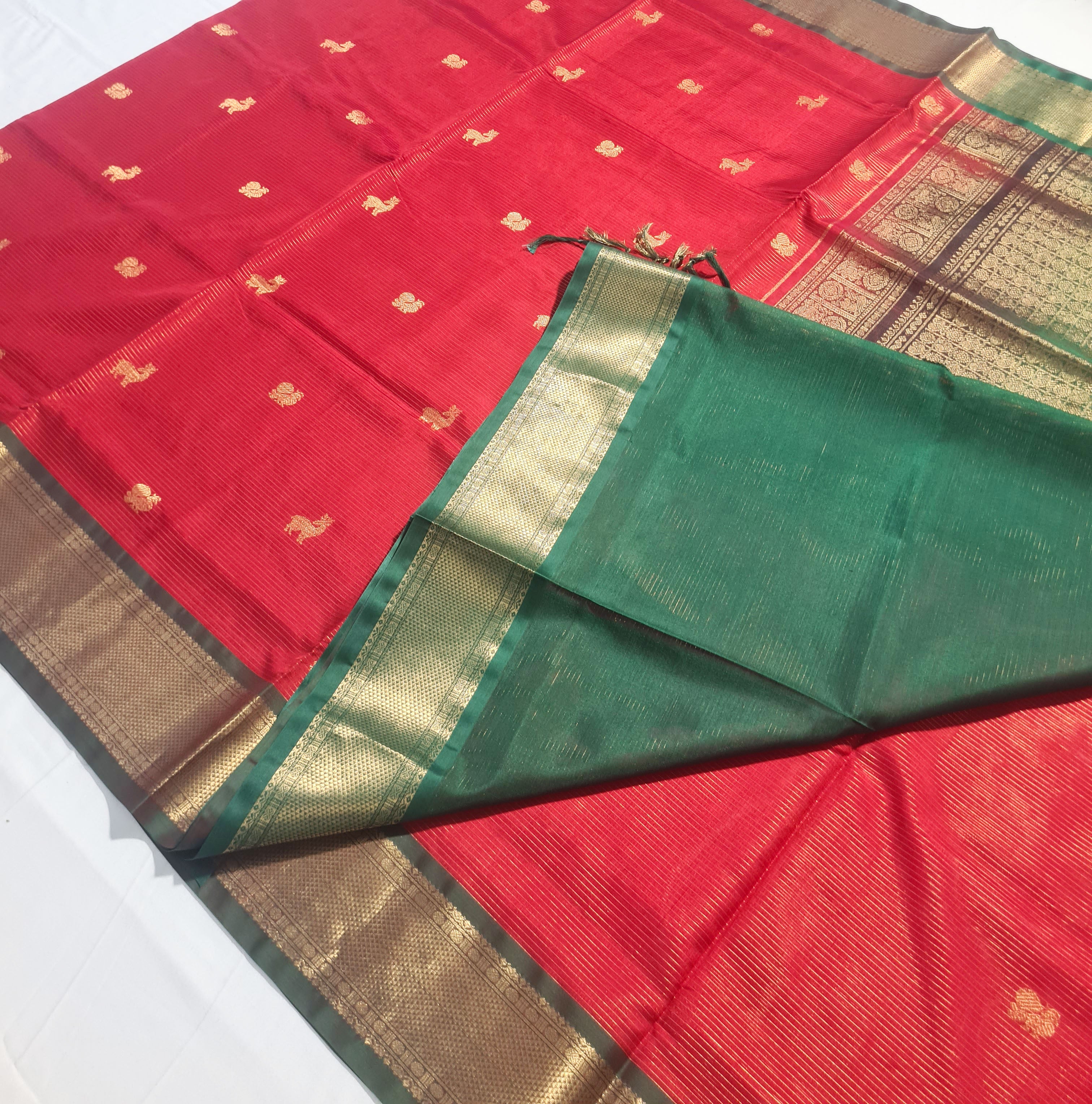 Kanchipuram Pure Silk Cotton Saree