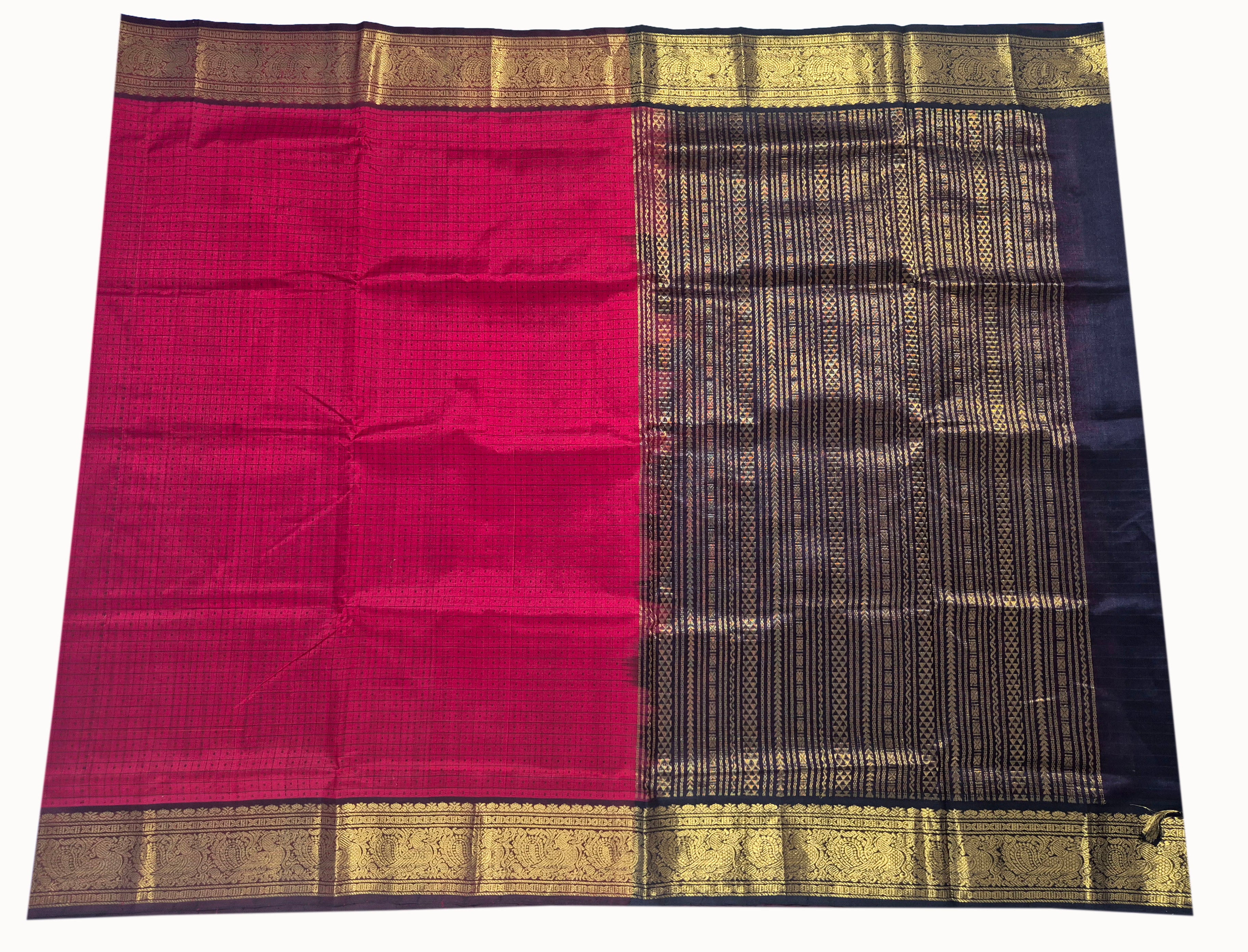 Lakshadeepam Kanchipuram Pure Silk Cotton Saree