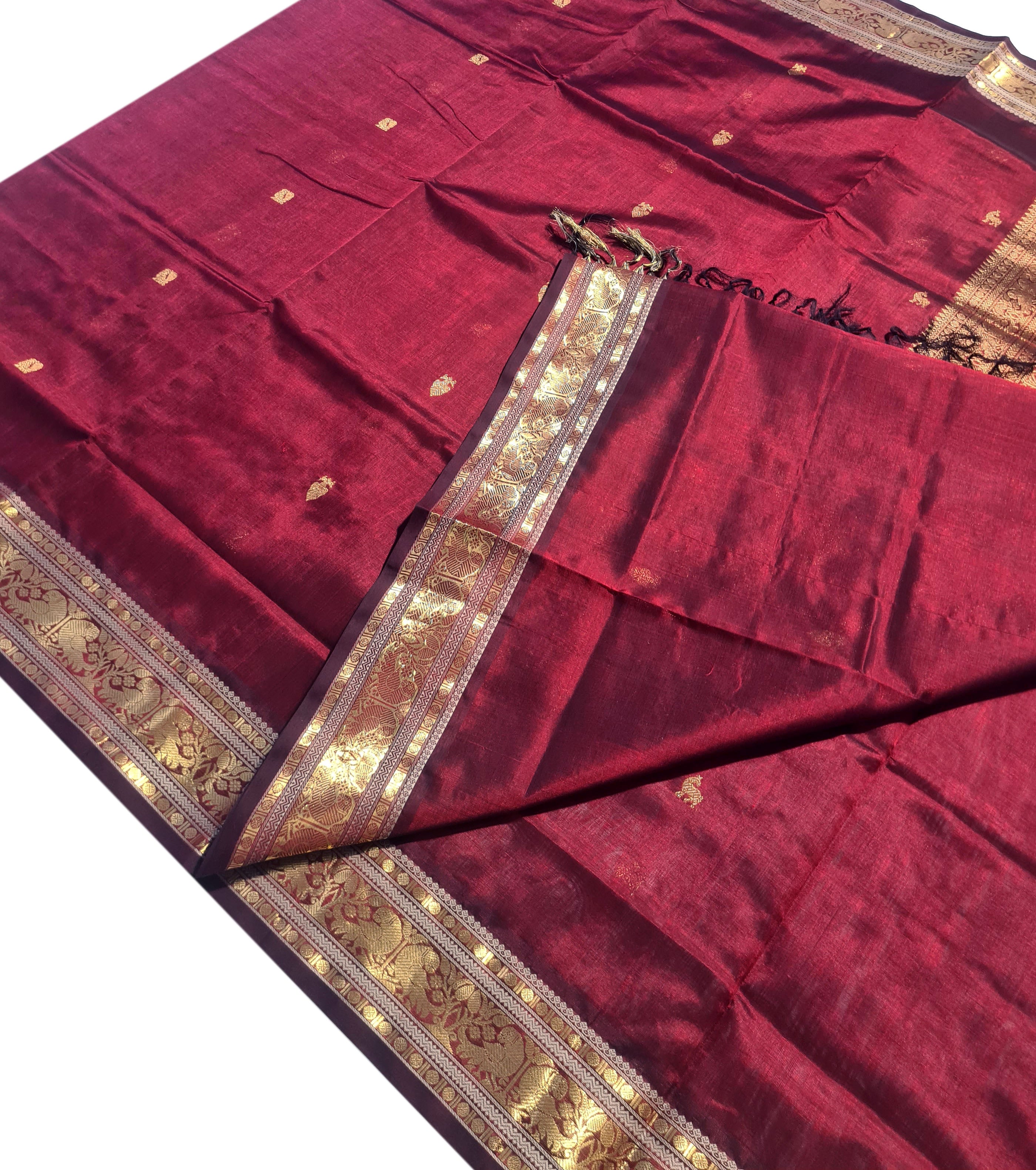 Kanchipuram Pure Silk Cotton Saree