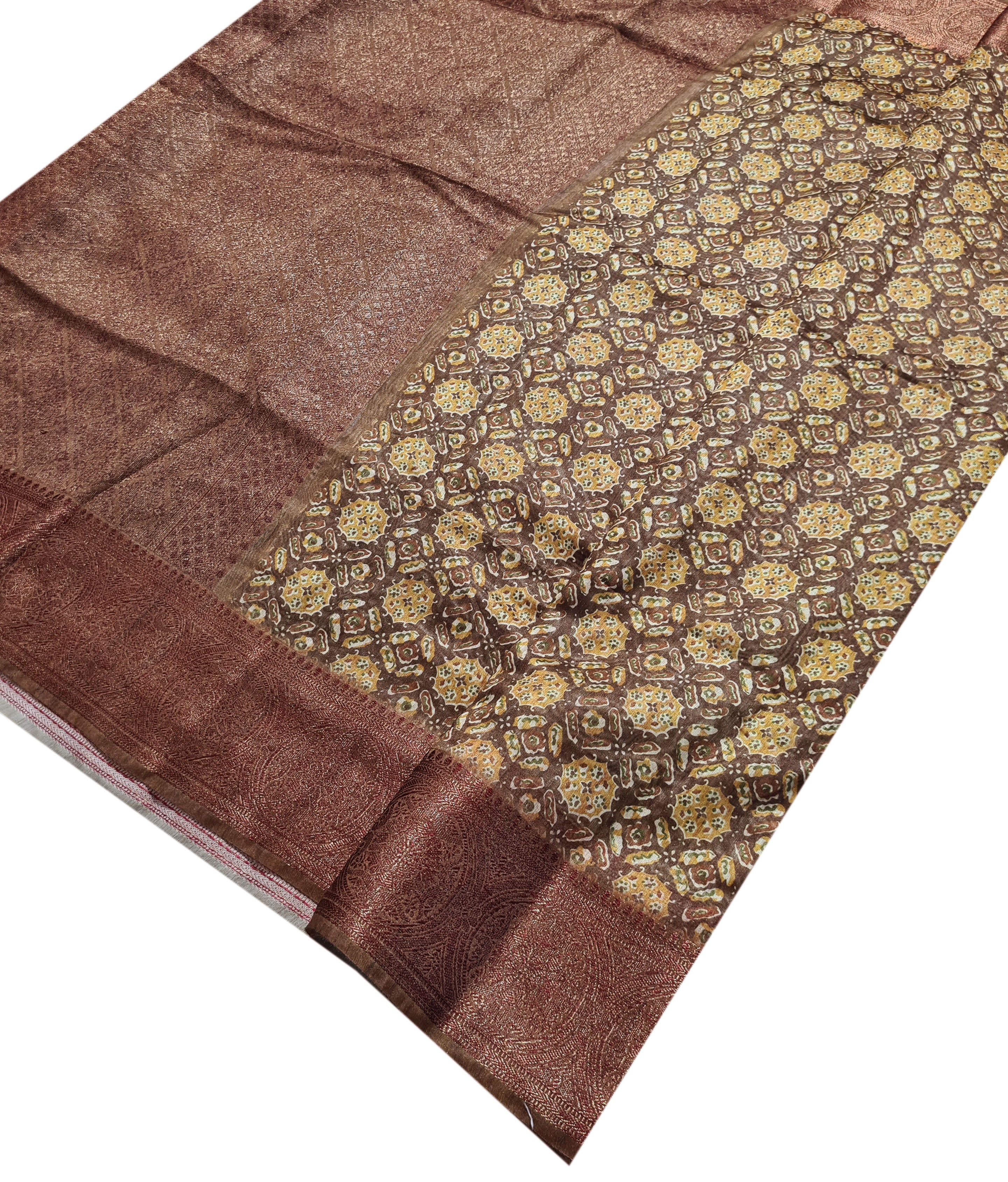 Antic Design semi Tussar  Sarees