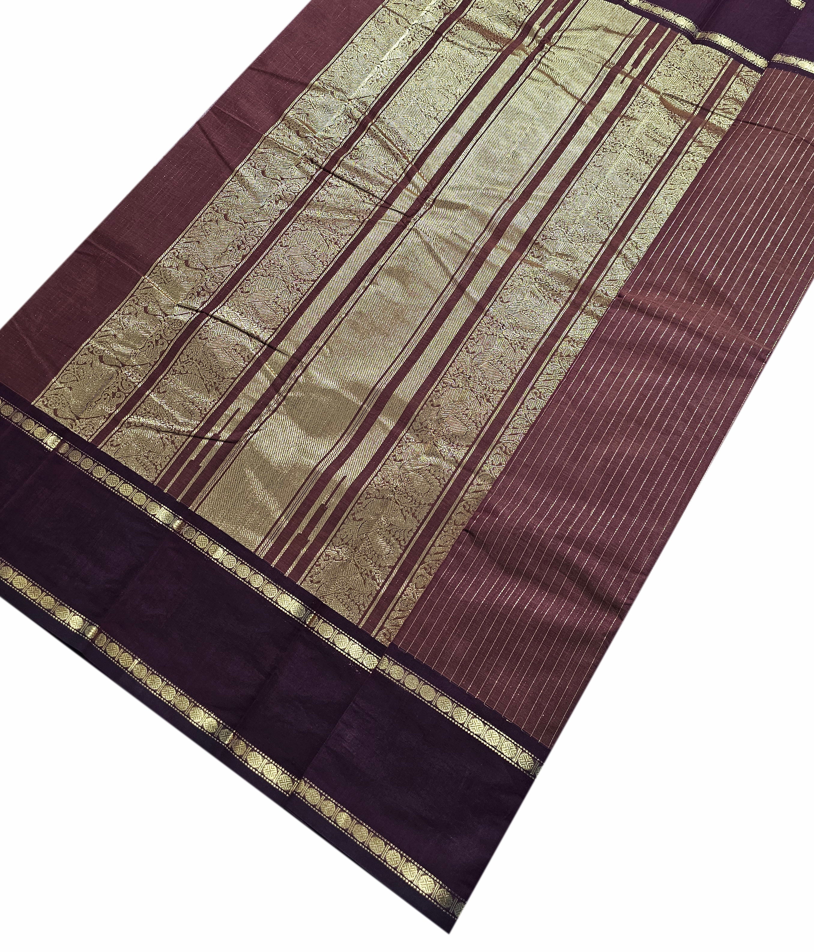 Kanchipuram Rich pallu Cotton Saree