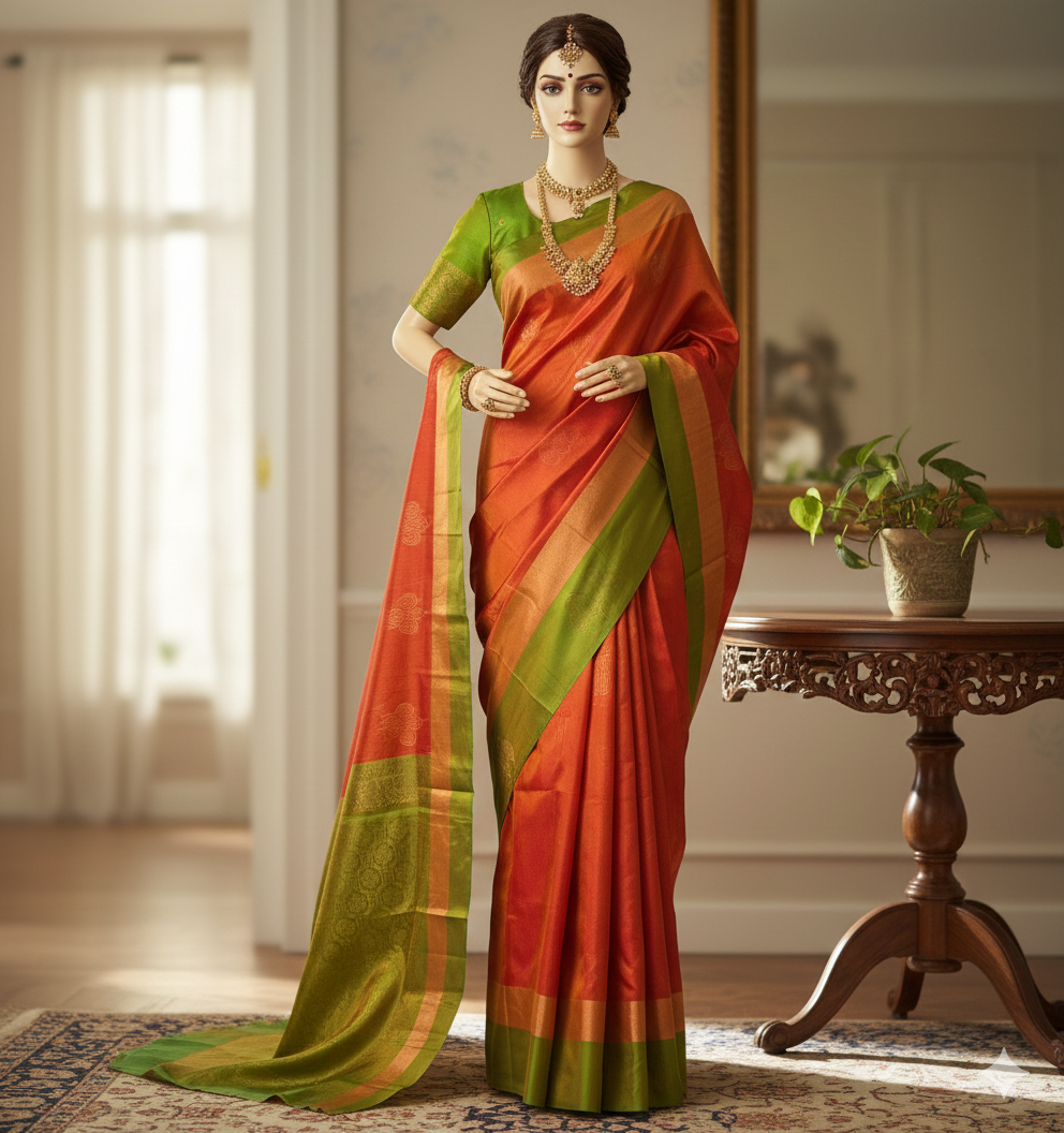 Kanchipuram Pure Soft Silk Saree