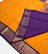Kanchi Vegan Silk Saree With Contrast Blouse and Rich Jari Pallu