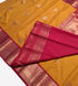 Kanchi Vegan Silk Saree With Contrast Blouse and Rich Jari Pallu