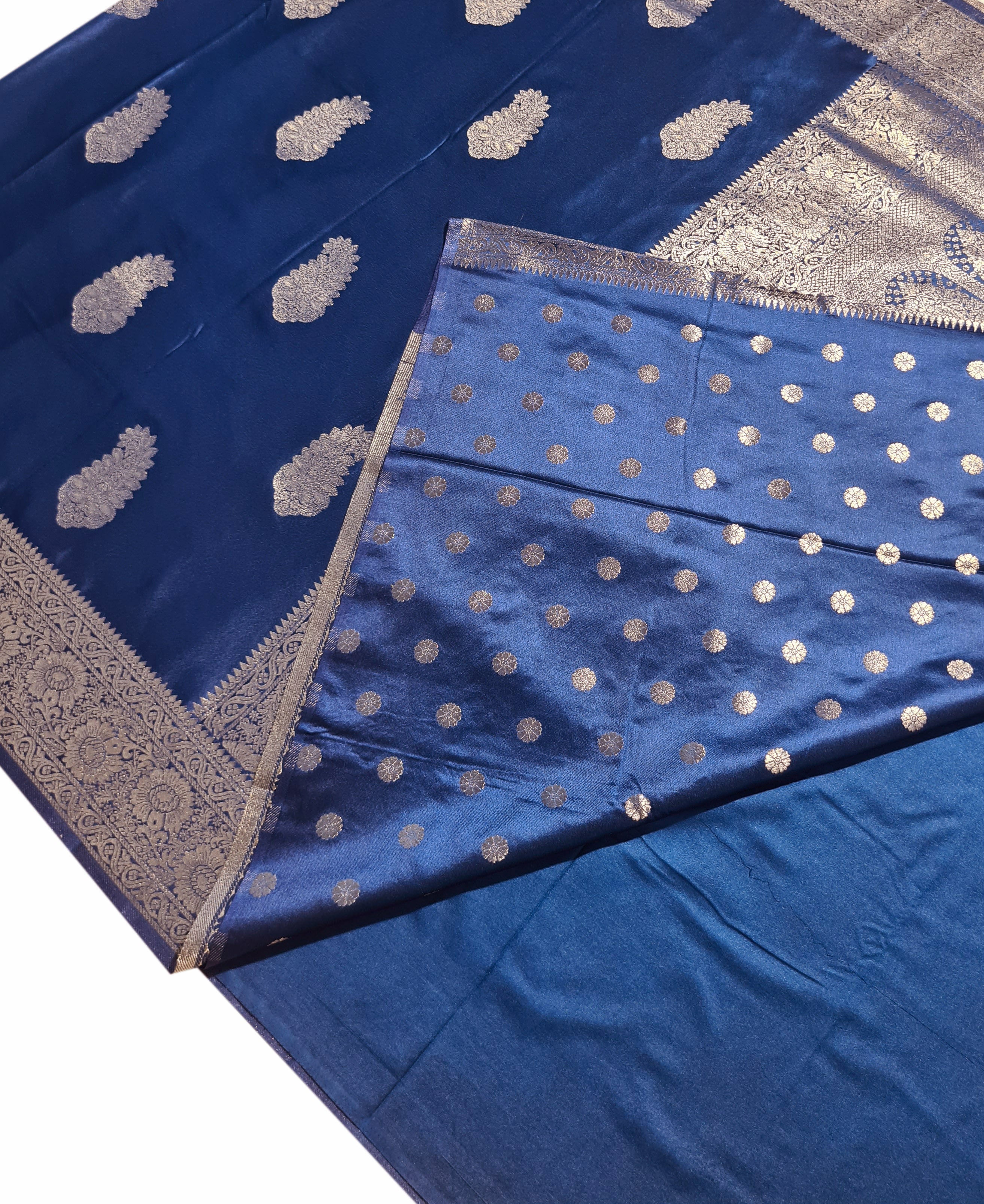 Bengaluru Crape Antic Silk Meena Sarees