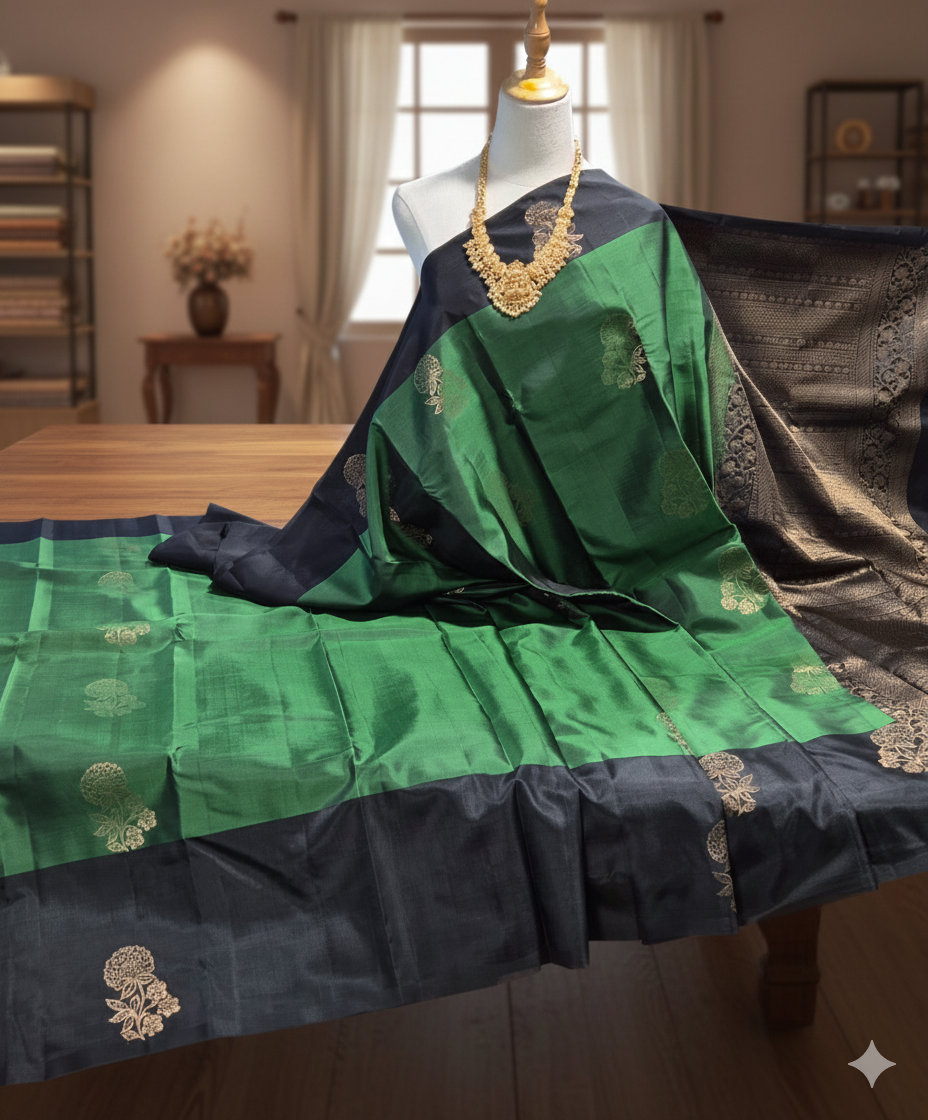 Kanchipuram Pure Soft Silk Saree