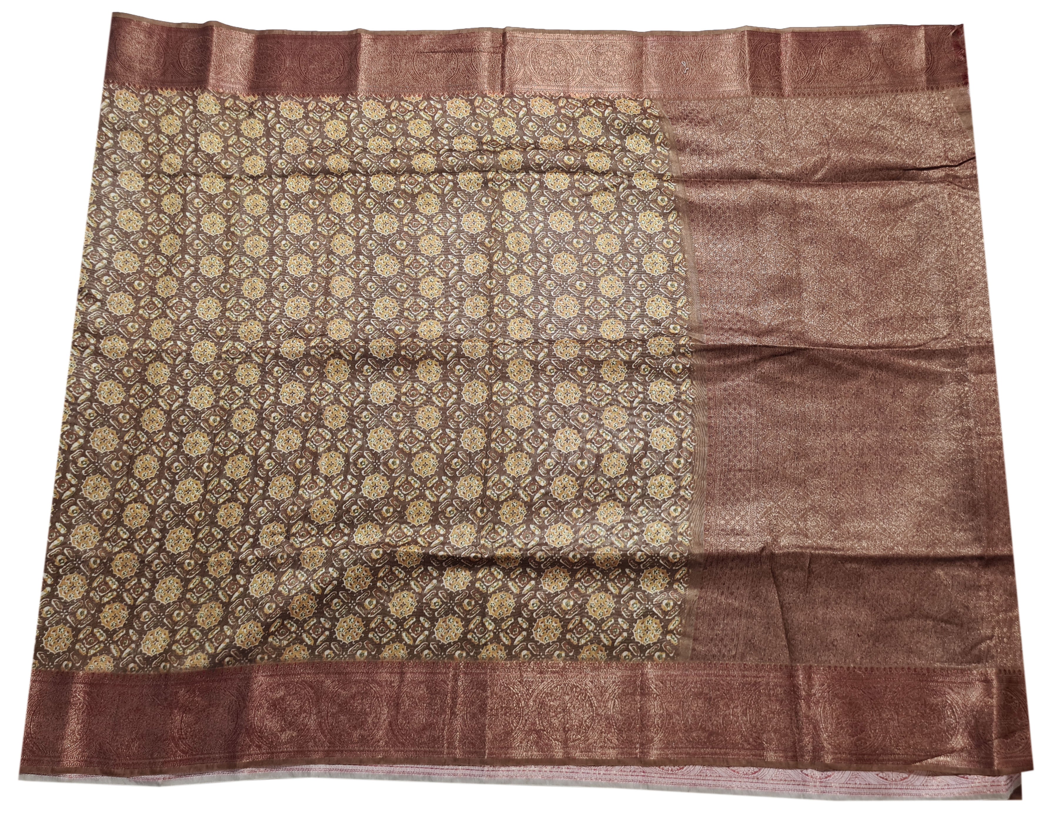 Antic Design semi Tussar  Sarees