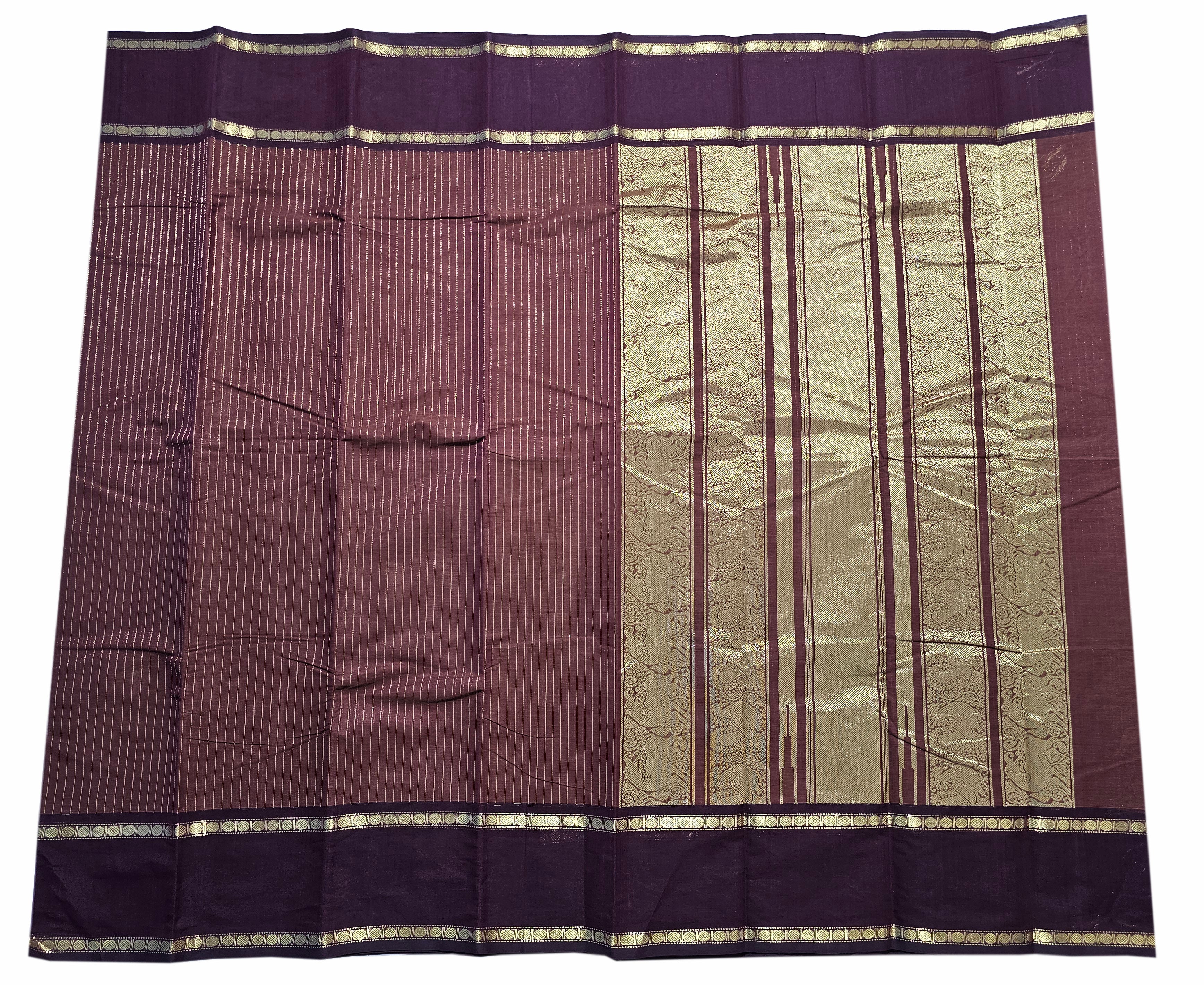 Kanchipuram Rich pallu Cotton Saree