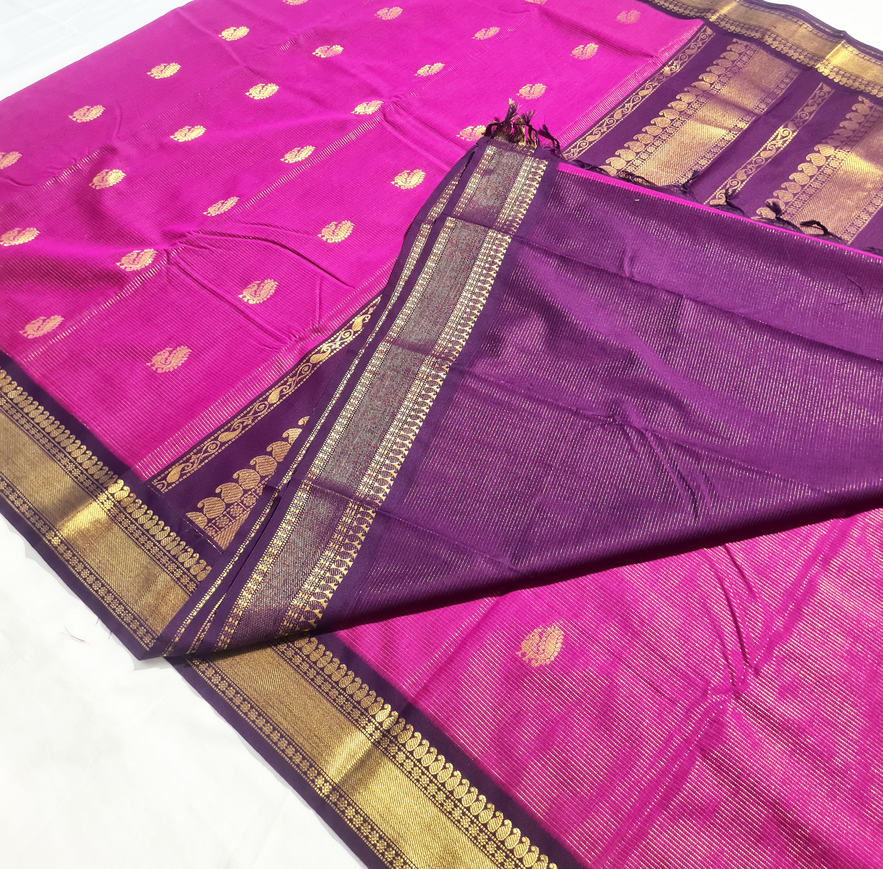 Kanchipuram Agarlic Cotton Sarees