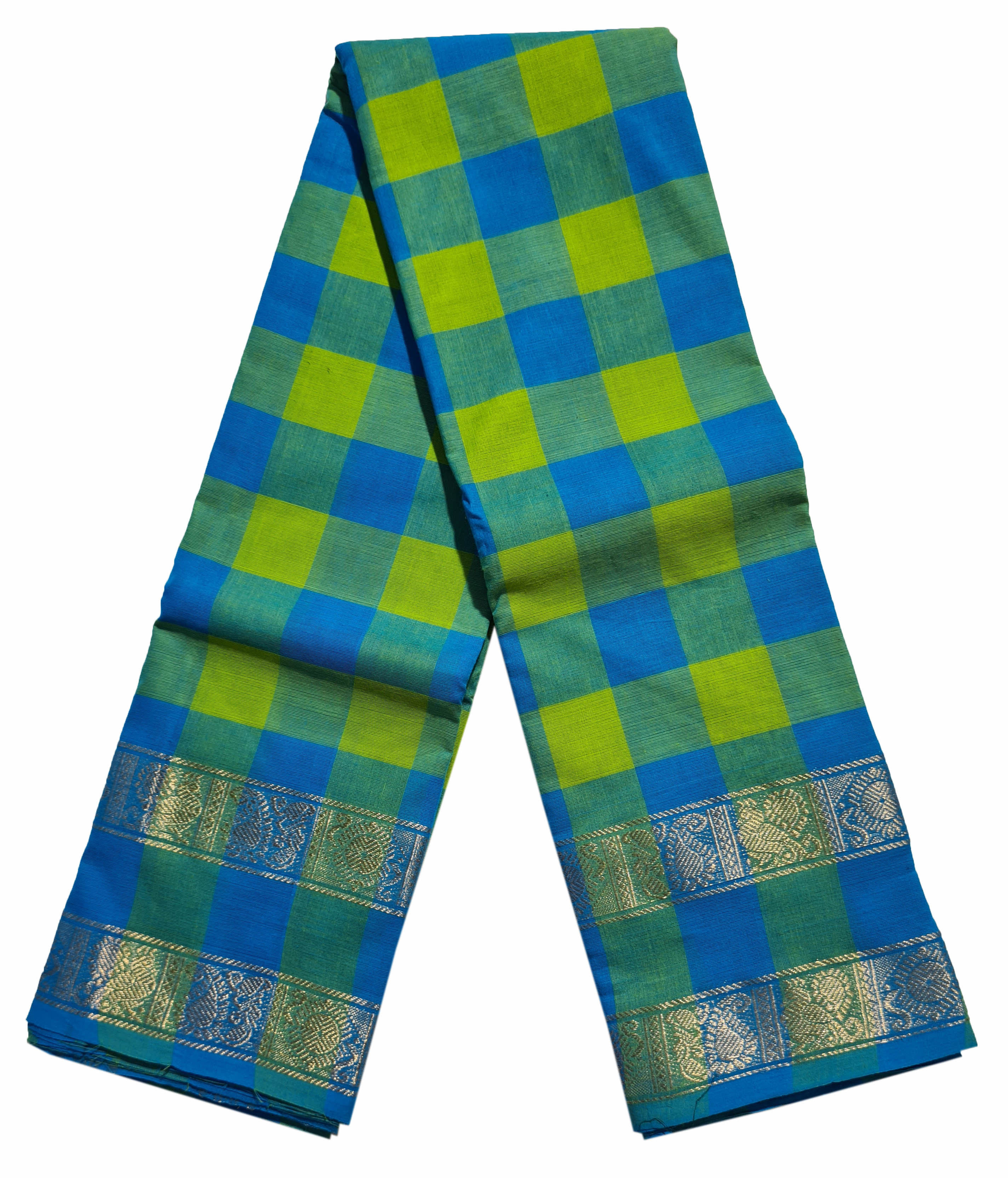 Kanchipuram Cotton Saree Without Blouse