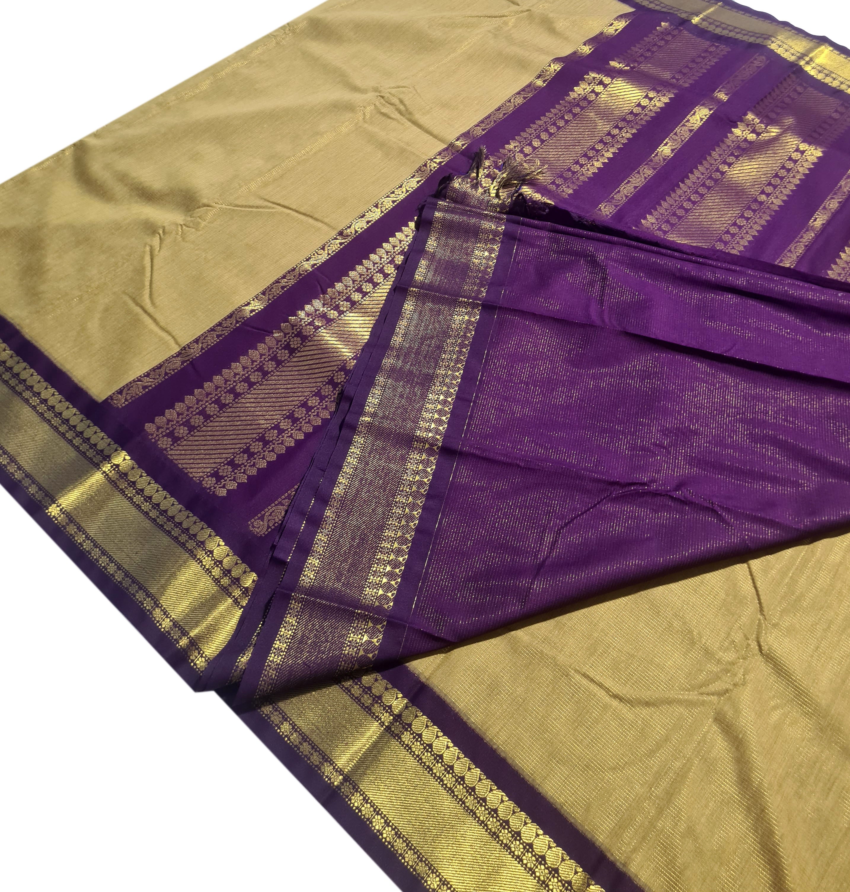 Kanchipuram Agarlic Cotton Sarees