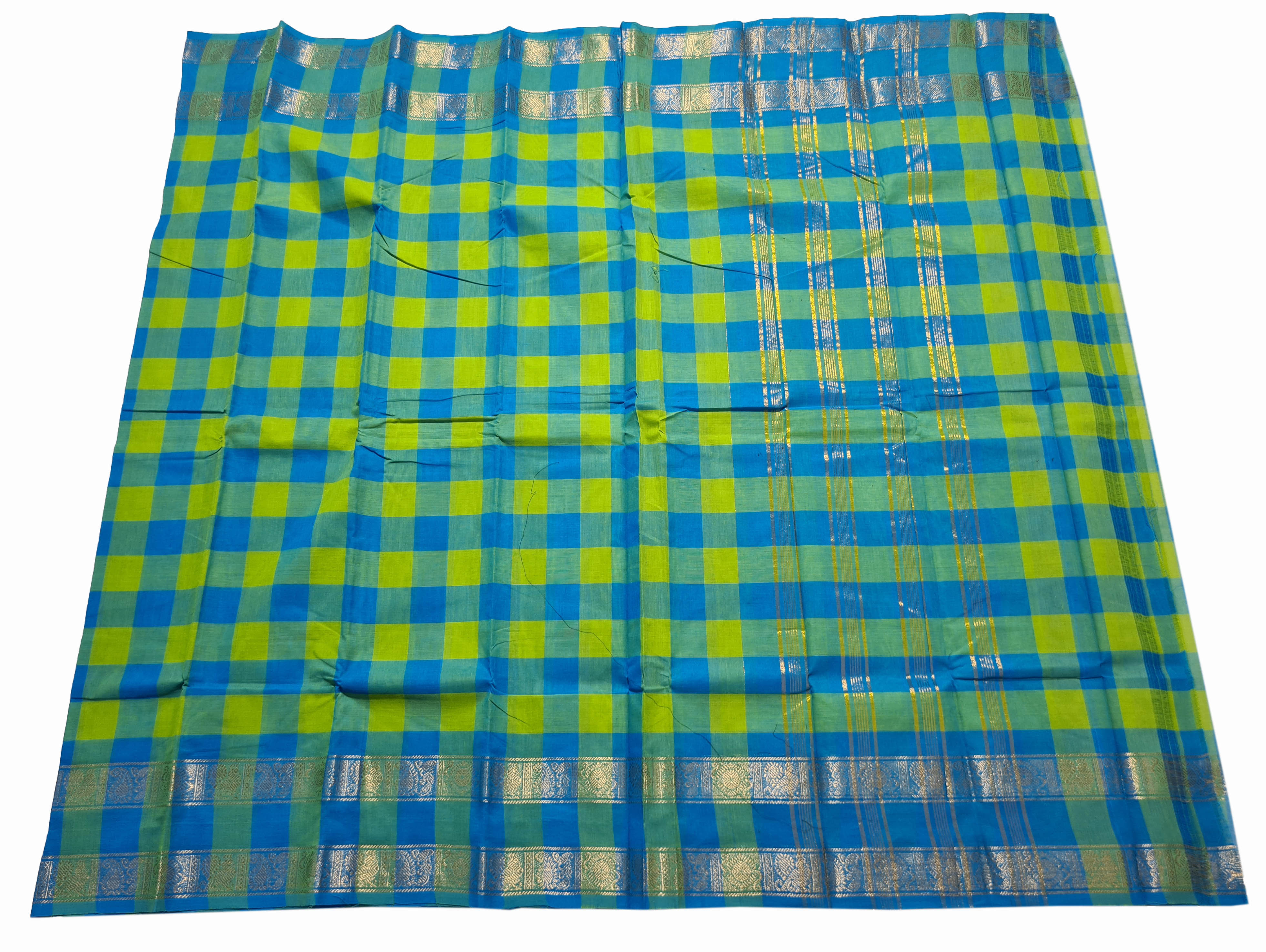 Kanchipuram Cotton Saree Without Blouse