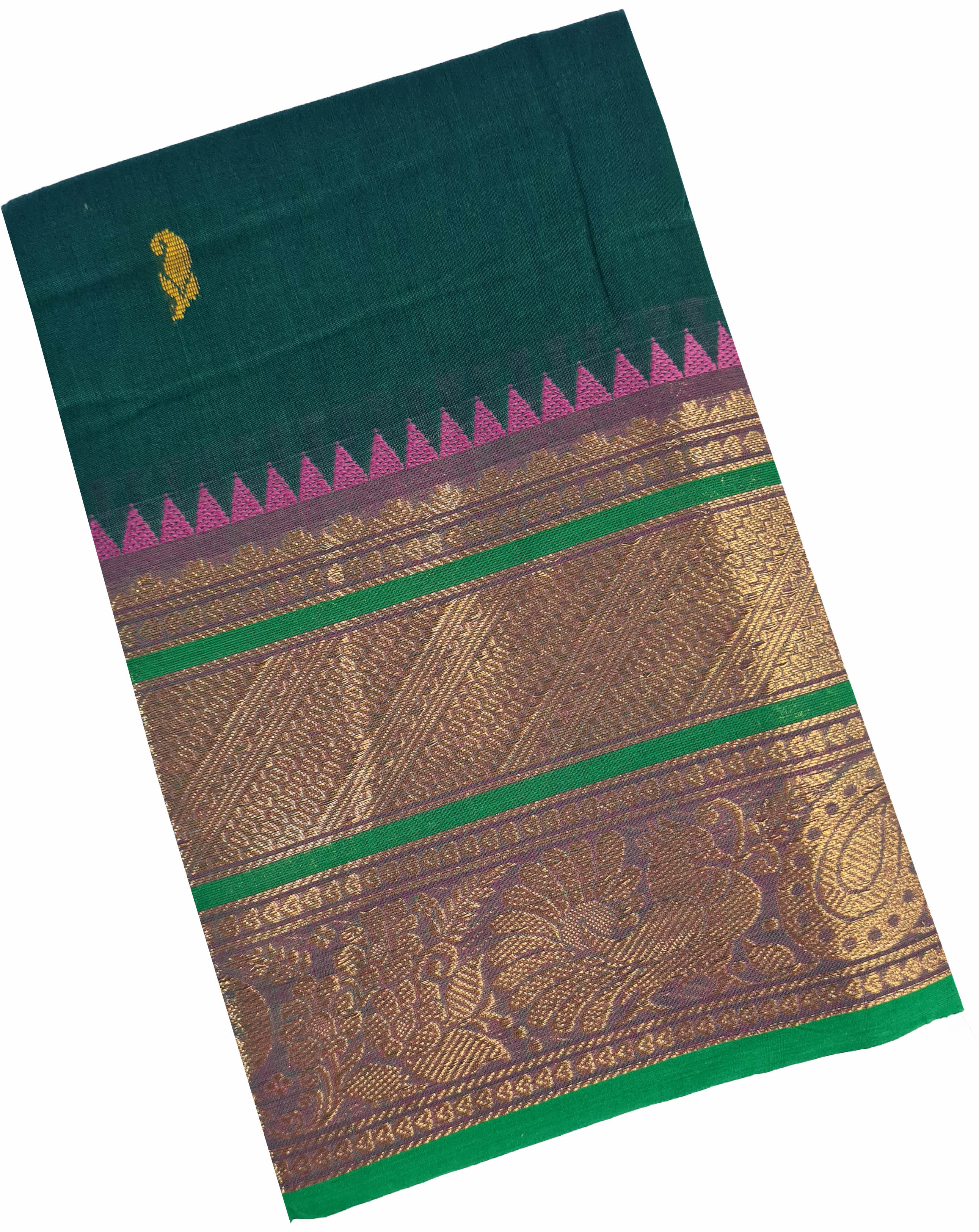 Kanchipuram Cotton Saree With Blouse