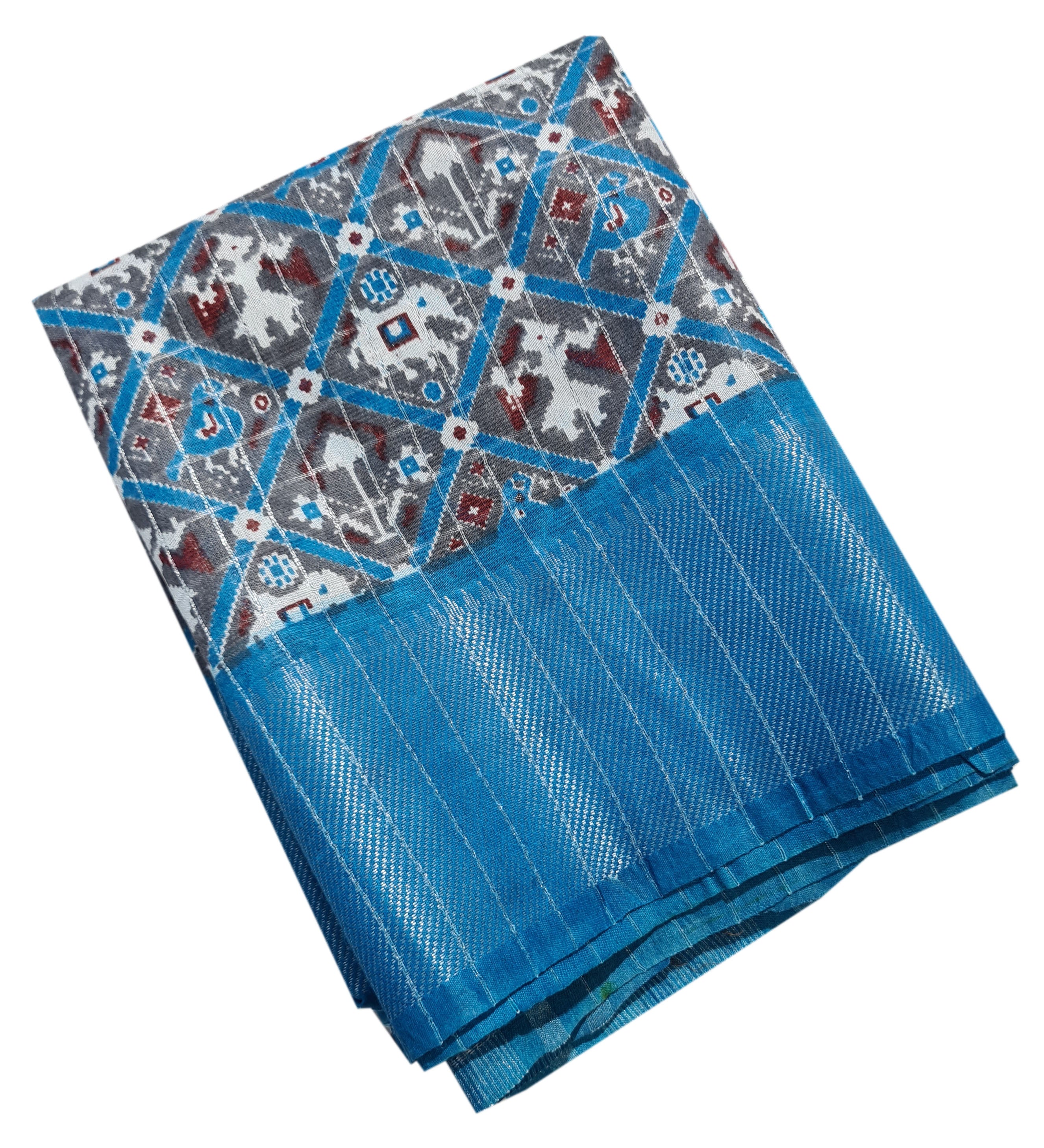 Semi Tussar Antic Design Sarees