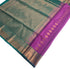 Kanchi Vegan Silk Saree With Contrast Blouse and Rich Jari Pallu