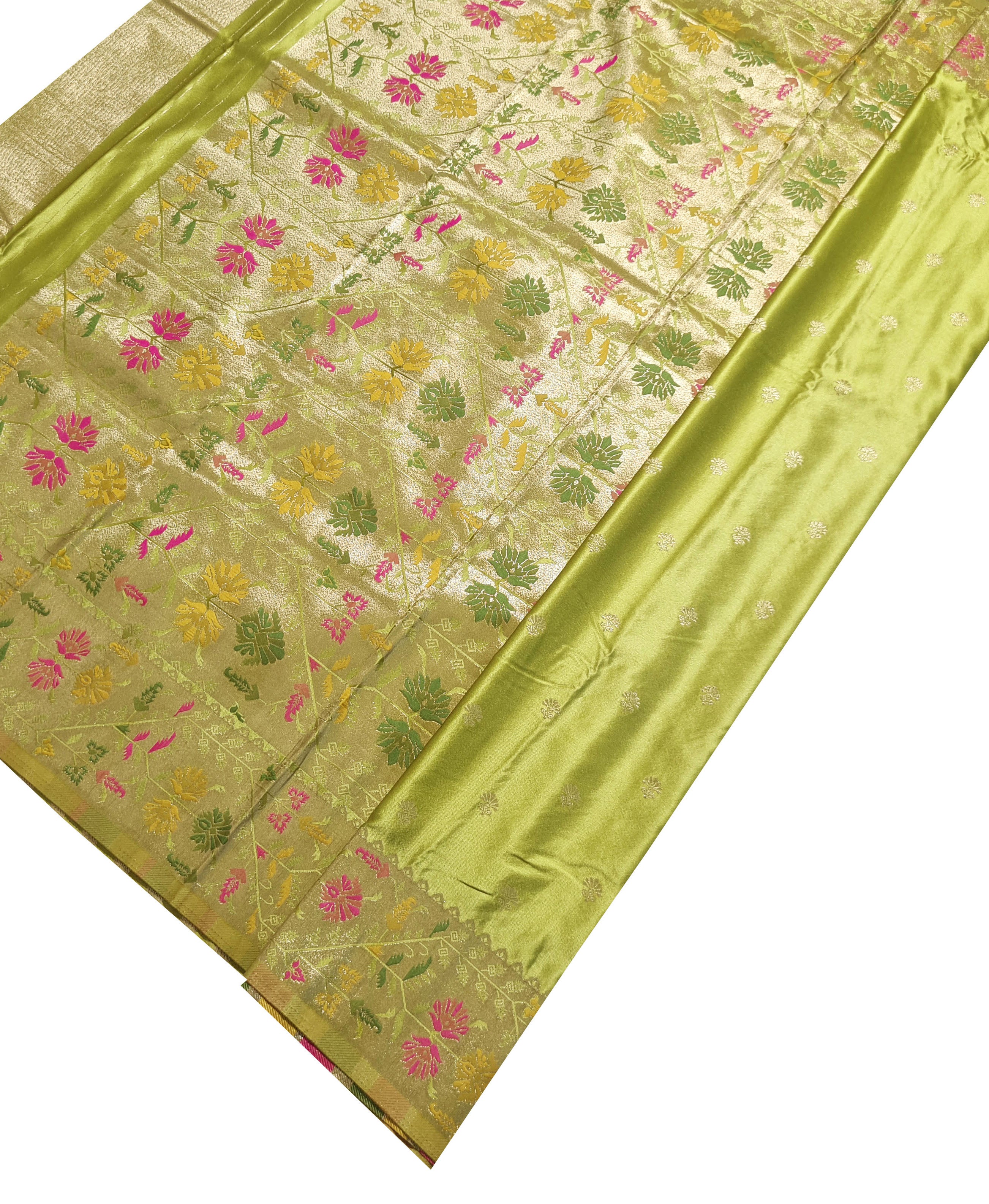 Bengaluru Crape Antic Silk Meena Sarees