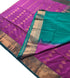 Kanchi Vegan Silk Saree With Contrast Blouse and Rich Jari Pallu