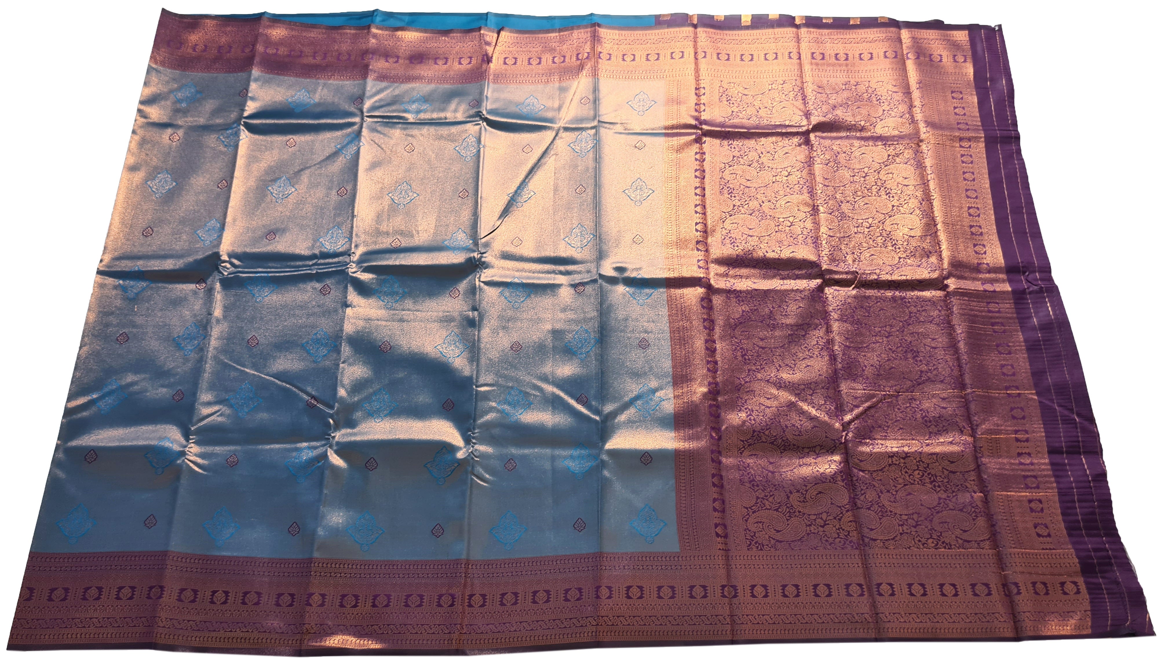 Antique Zari Butta Silk Saree