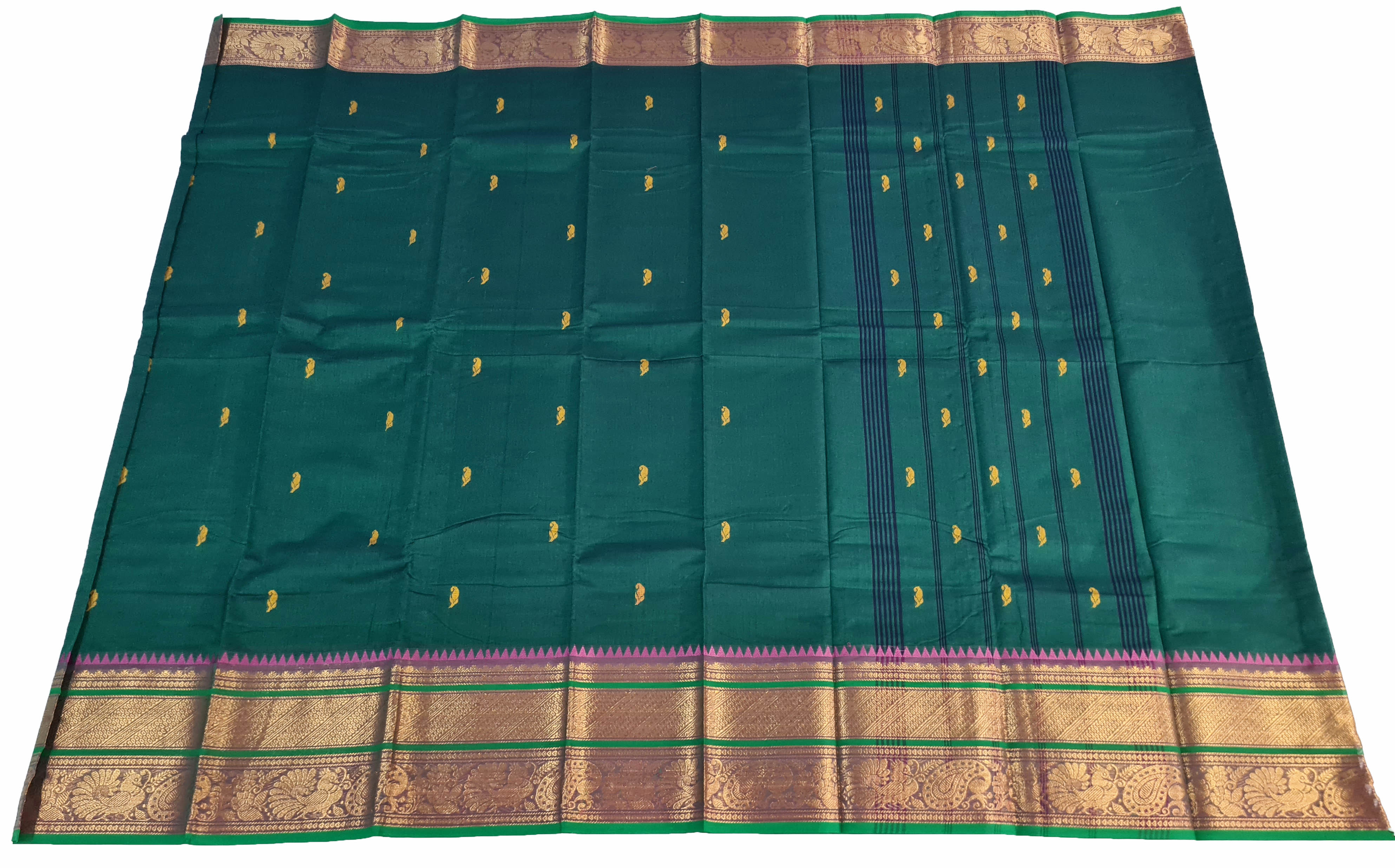 Kanchipuram Cotton Saree With Blouse
