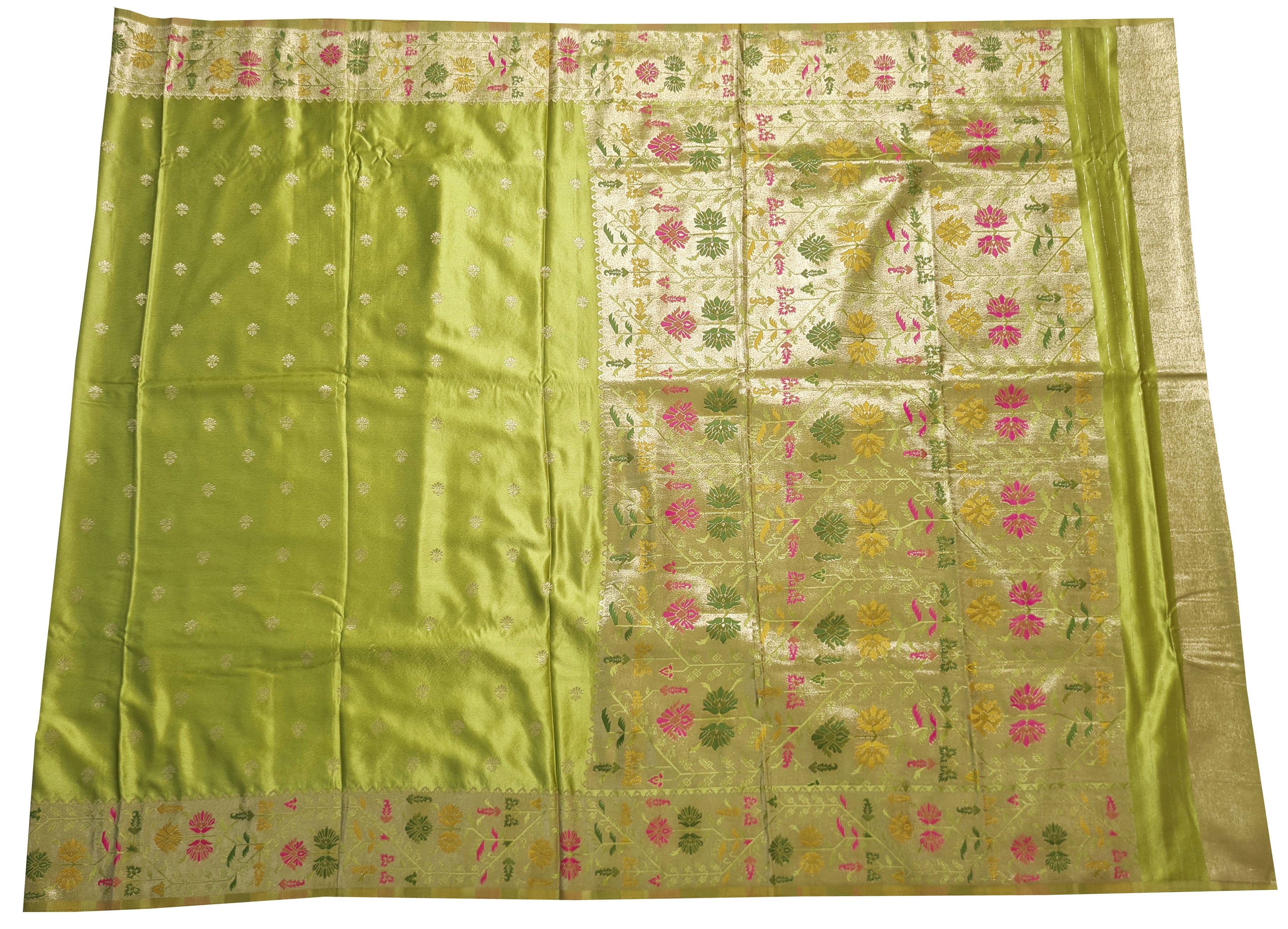 Bengaluru Crape Antic Silk Meena Sarees