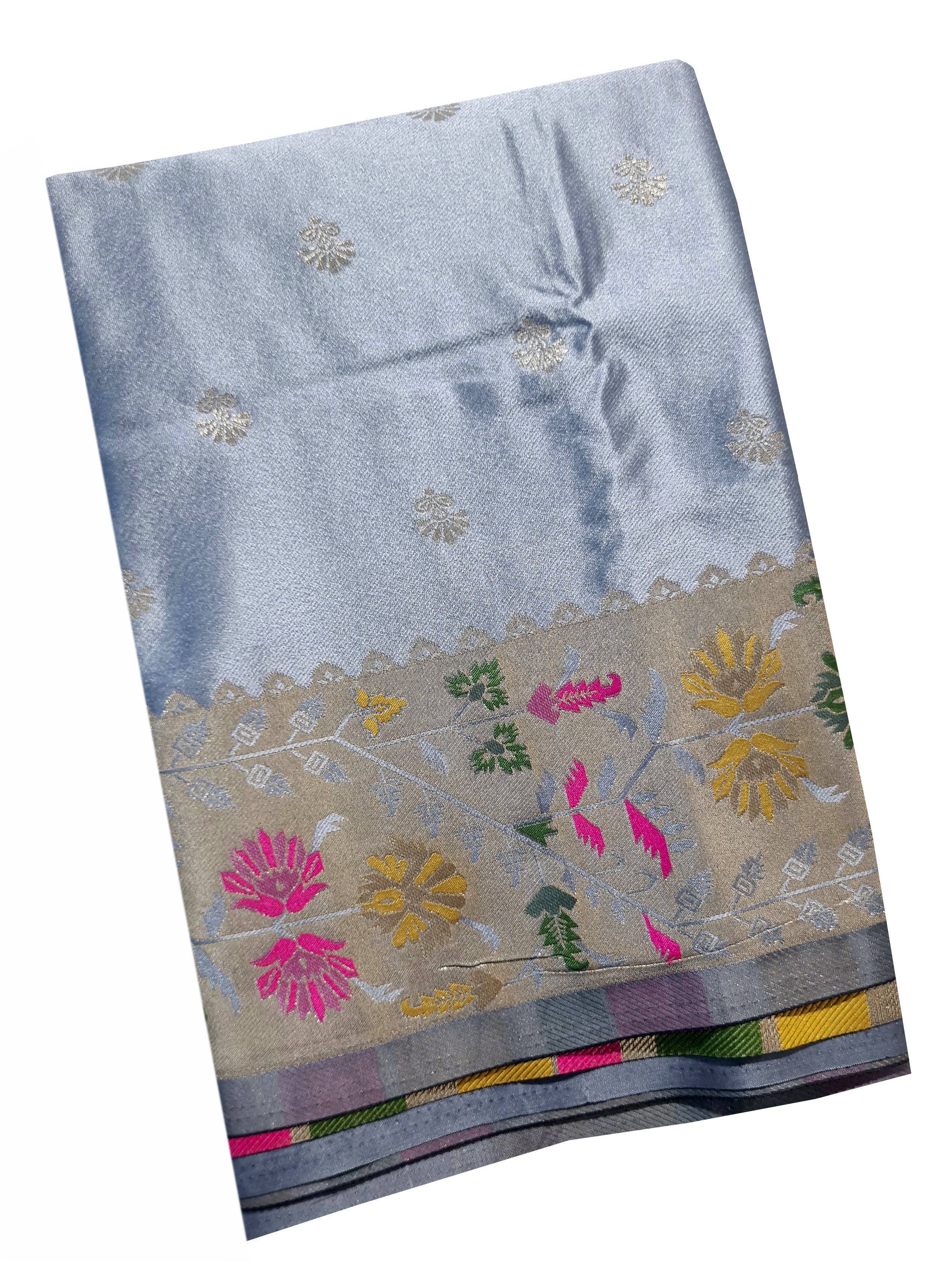 Bengaluru Crape Antic Silk Meena Sarees