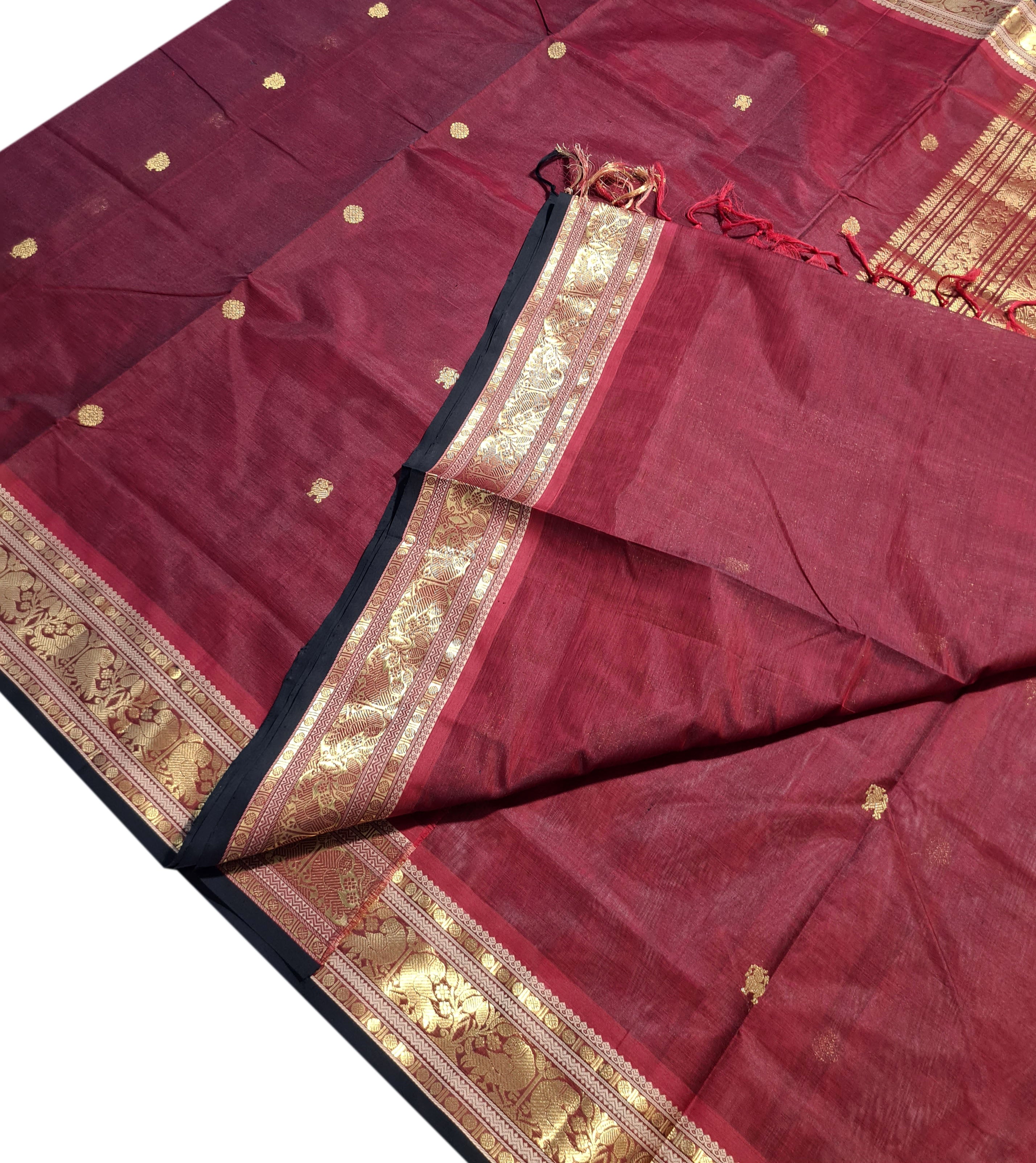 Kanchipuram Pure Silk Cotton Saree