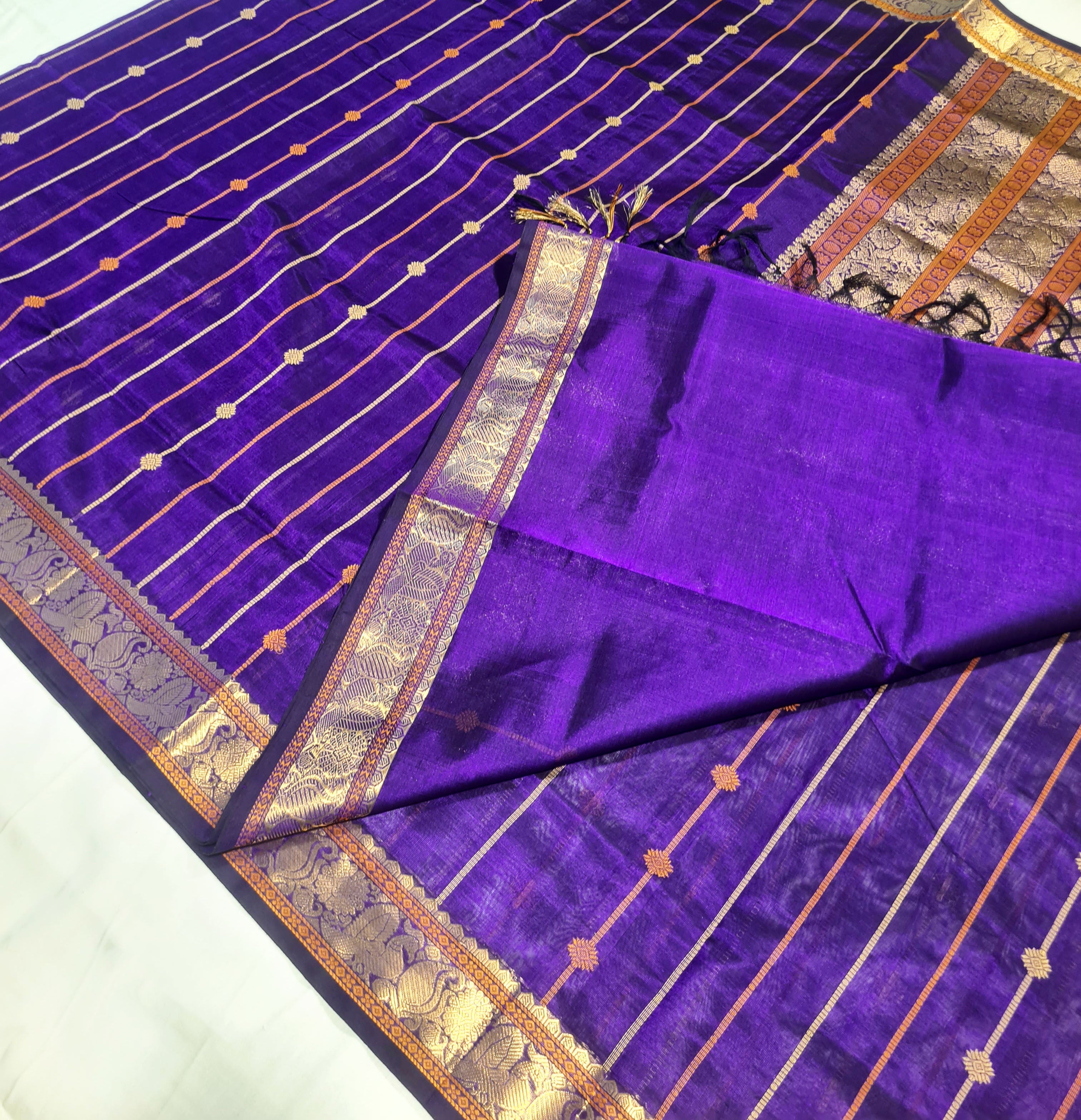 Kanchipuram Pure Silk Cotton Saree