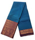 Kanchi Vegan Silk Saree With Contrast Blouse and Rich Jari Pallu