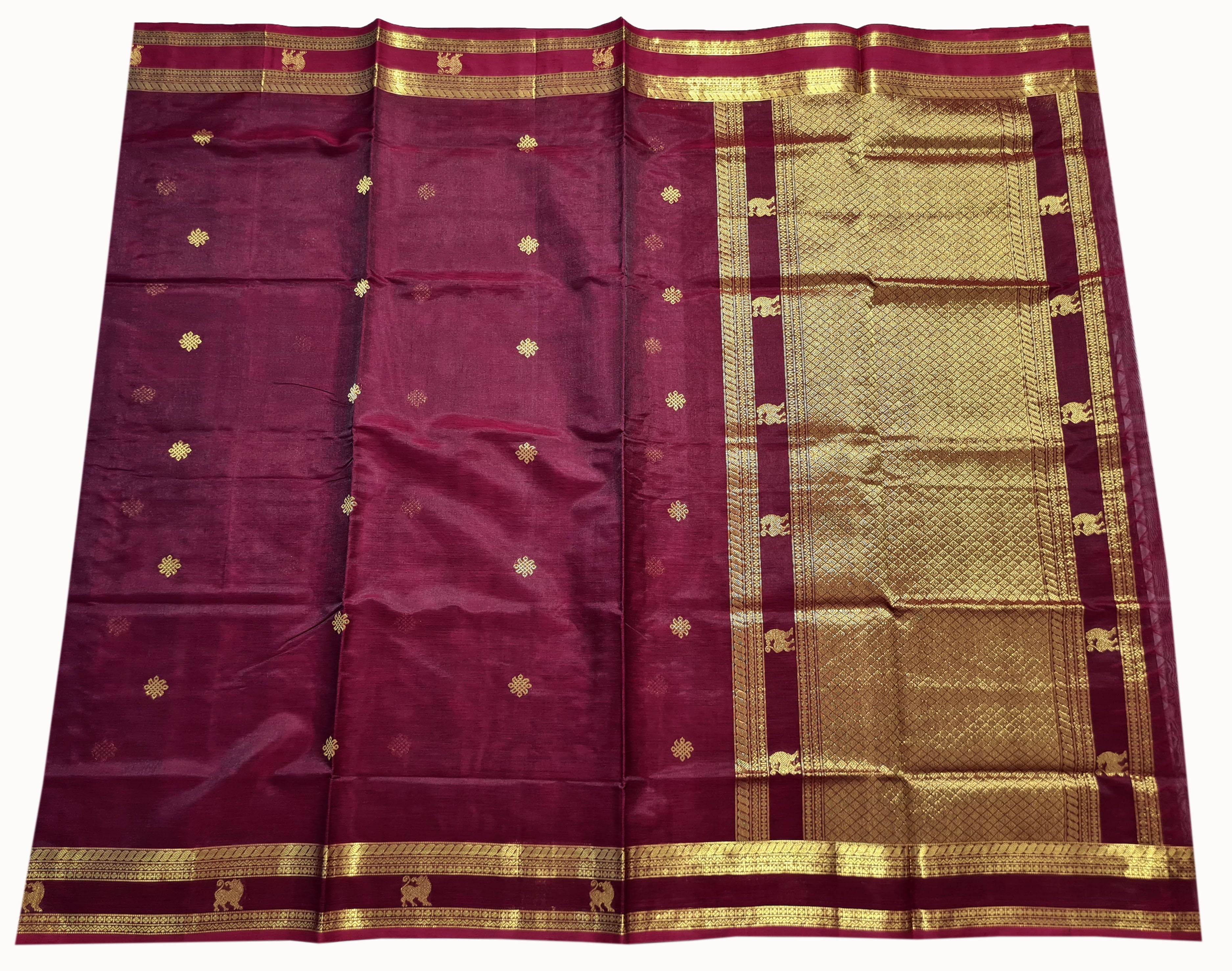 Kanchipuram Pure Silk Cotton Saree