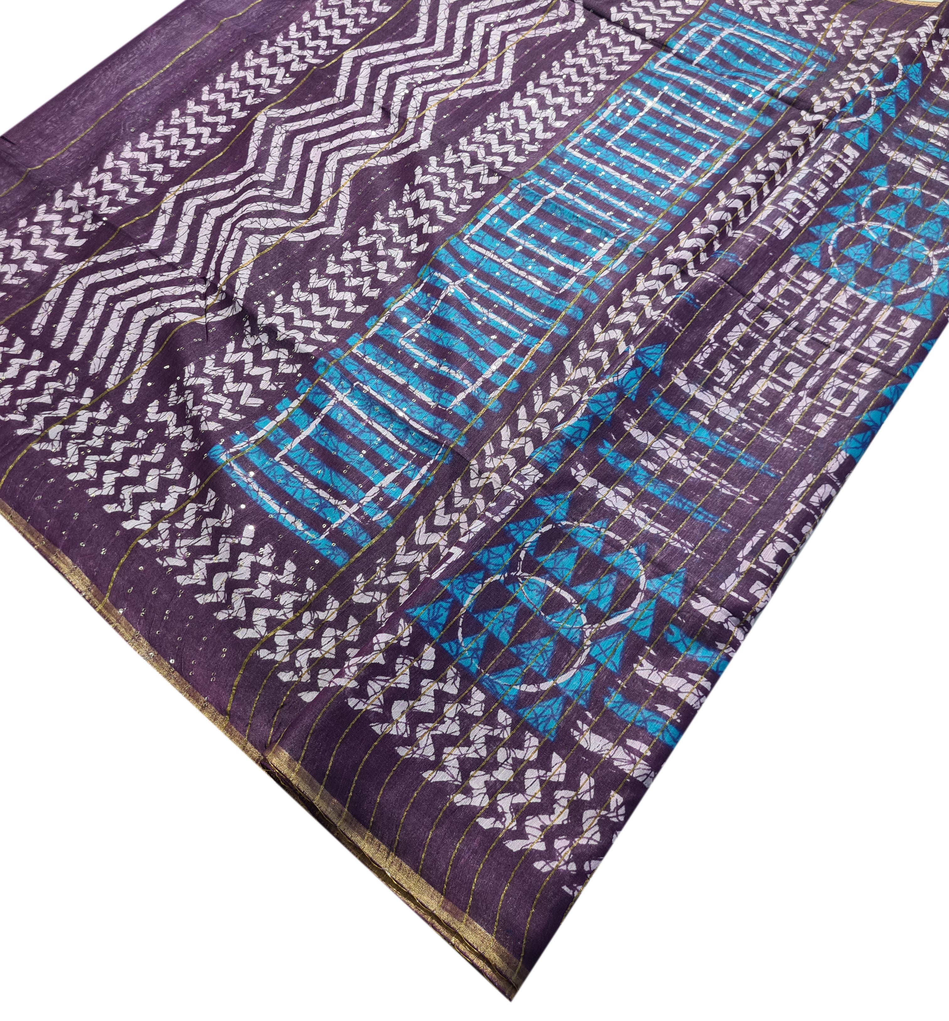 Semi Tussar Antic Design Sarees