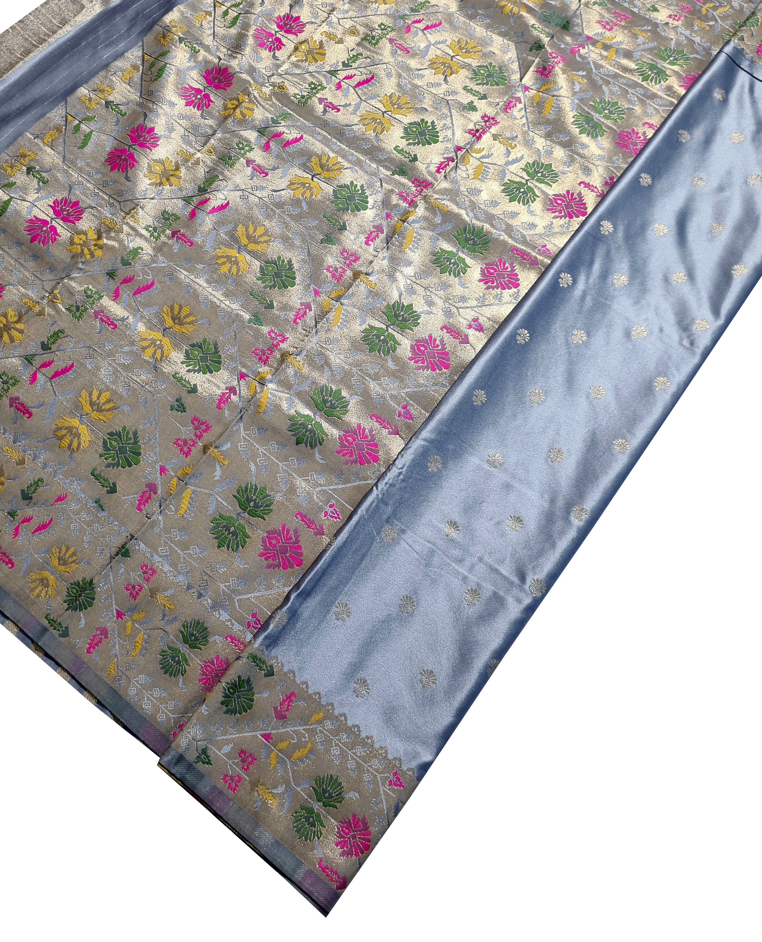 Bengaluru Crape Antic Silk Meena Sarees