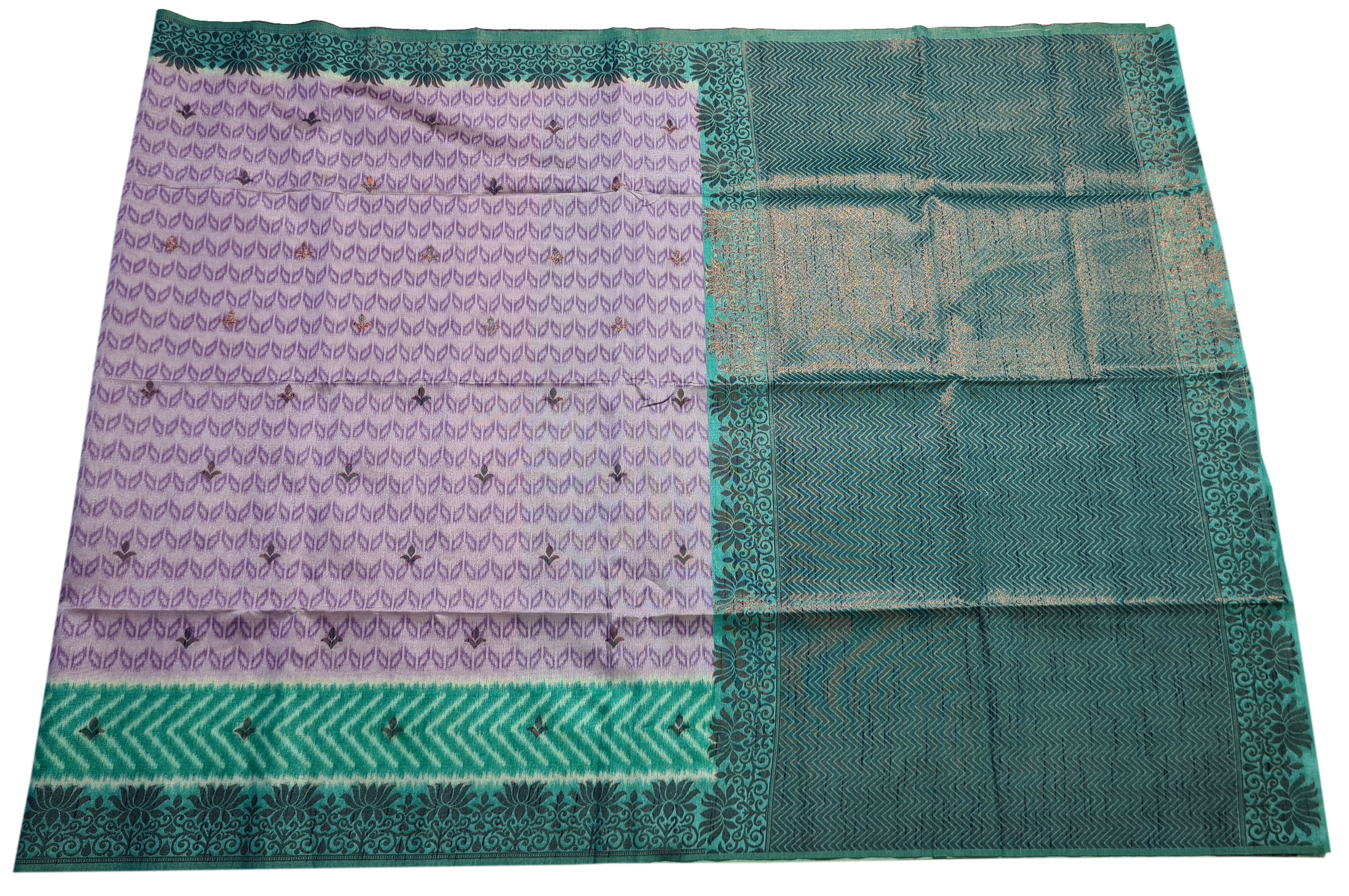 Semi Tussar Antic Design Sarees